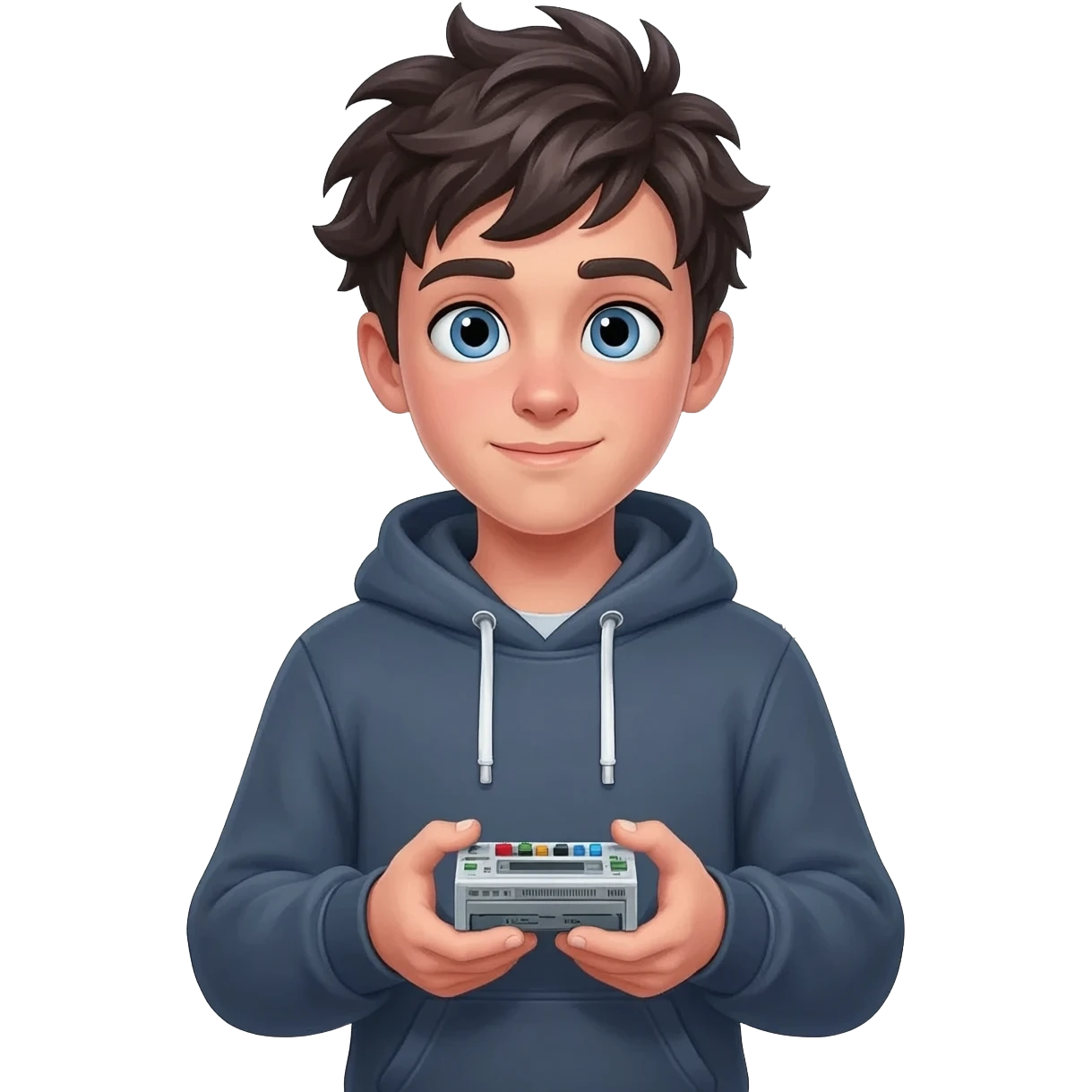 generate a figure of my cofounder, young genius emoji