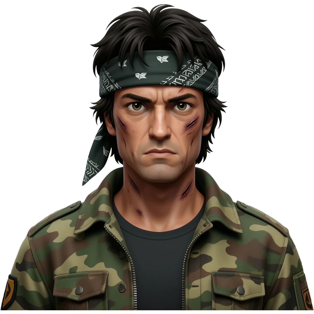 Rambo with no name emoji