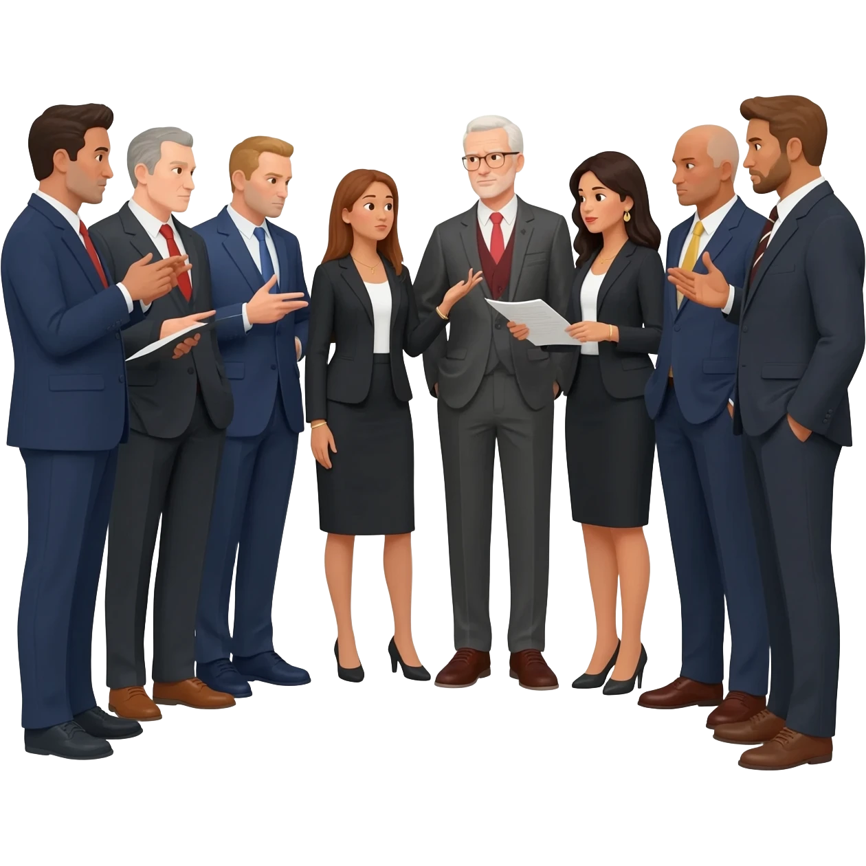 a group ofr rich tease and showing reflexive and critical disscusion emoji