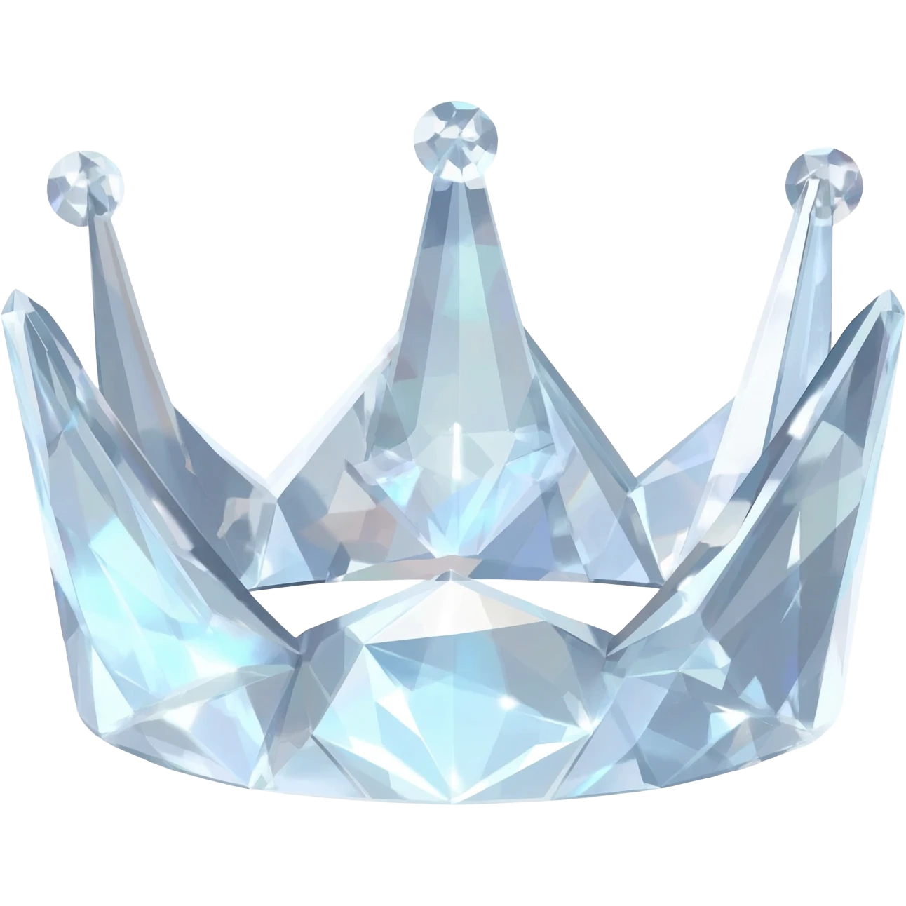 1. glowing diamond crown rotating slowly emoji