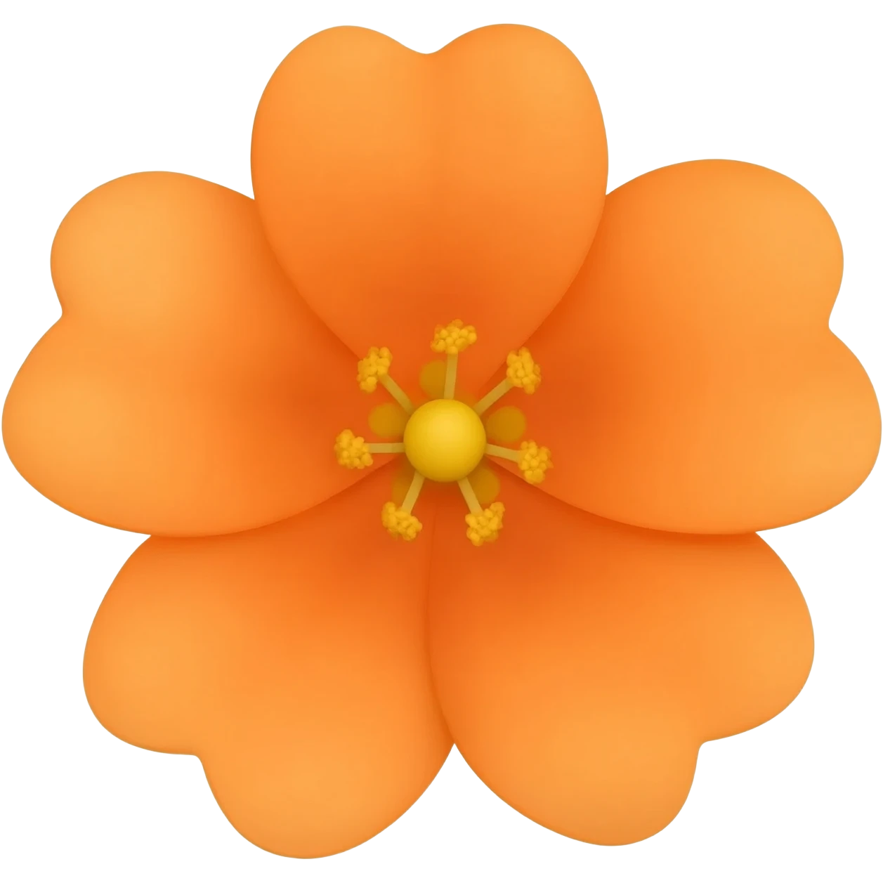 orange flowers emoji
