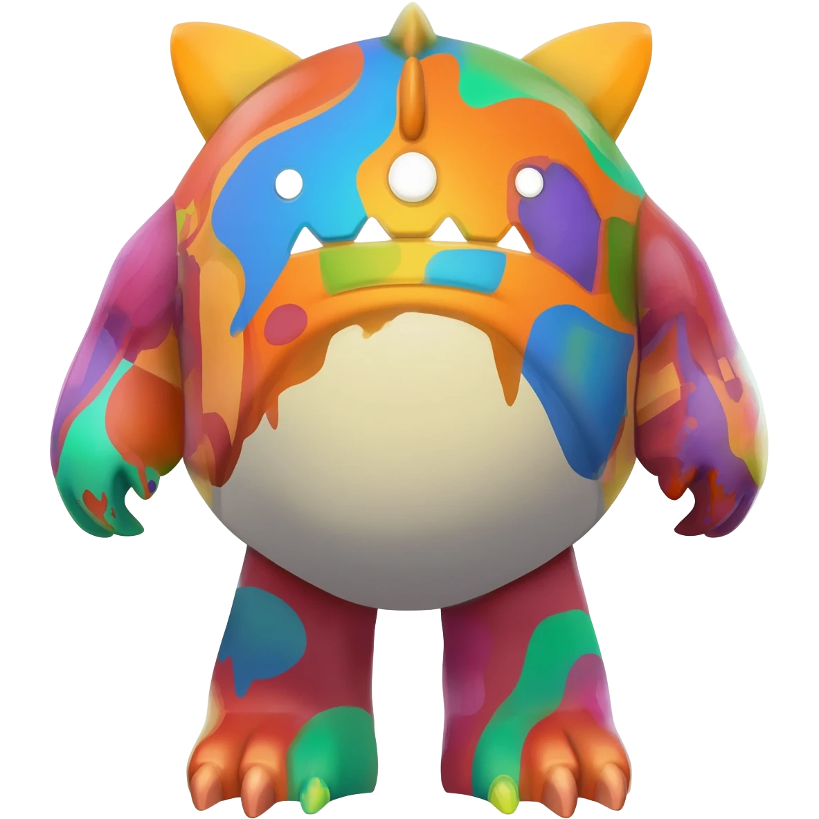 colorful vibrant Fakémon-creature with random markings emoji