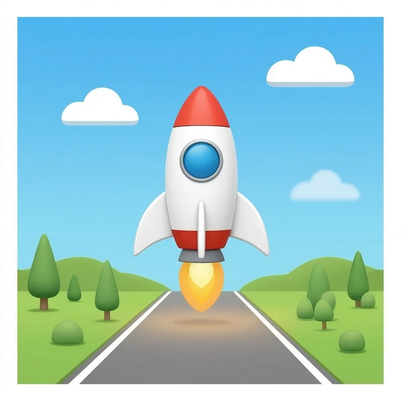 base de lançamento emoji