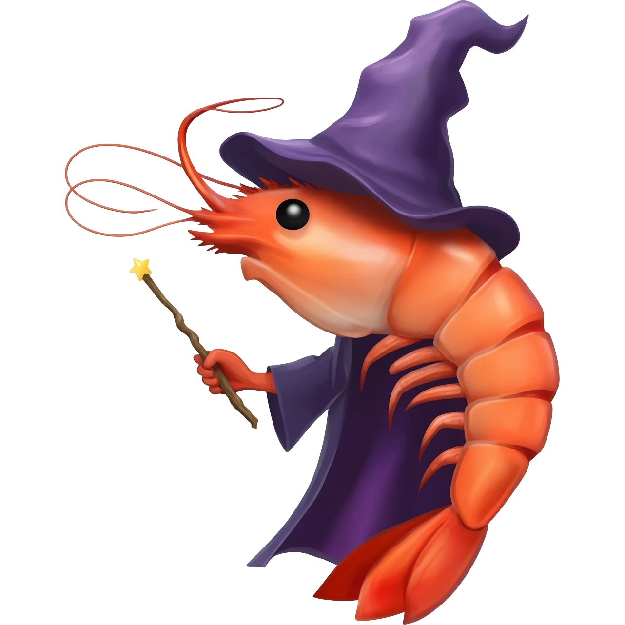 Wizard shrimp emoji