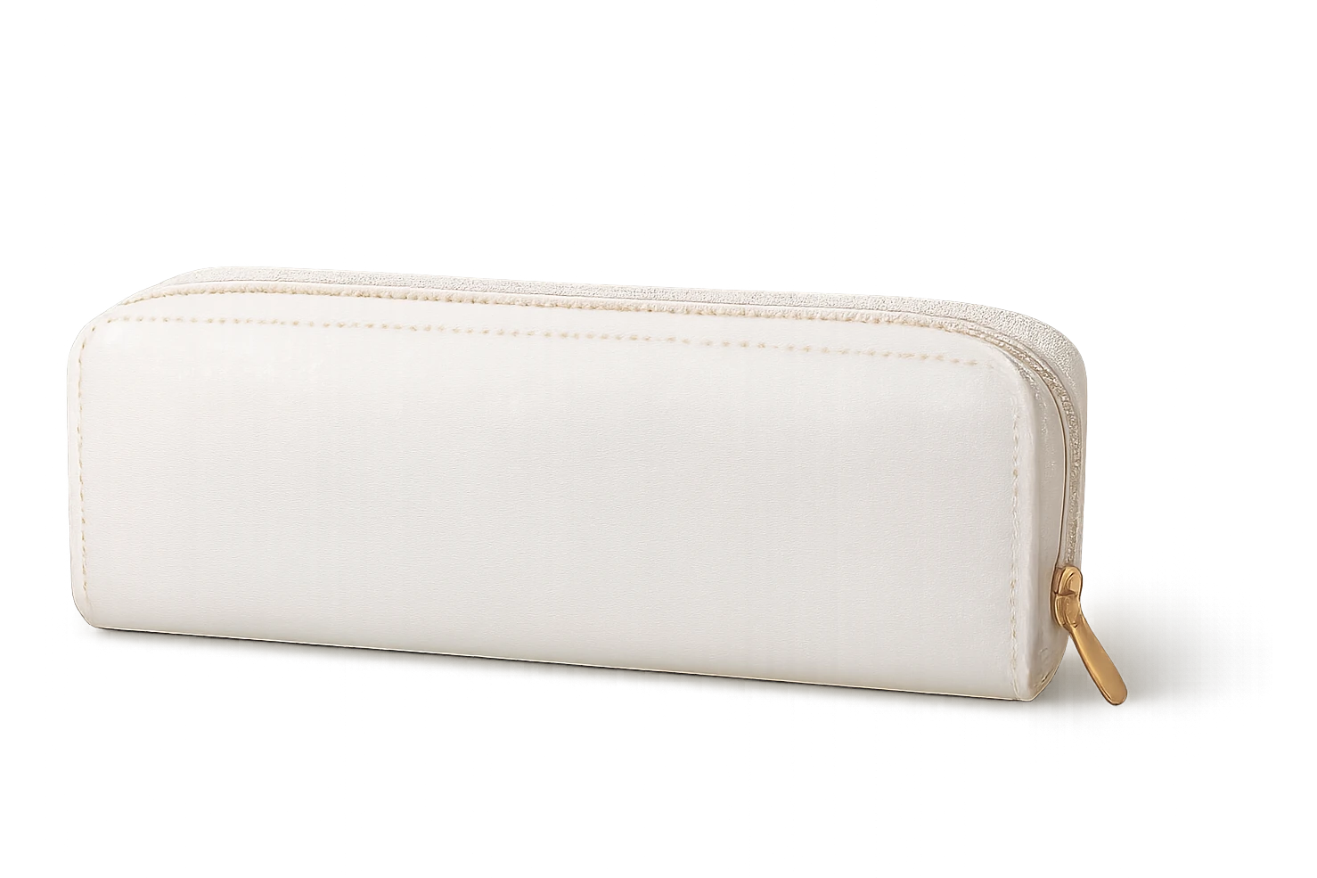 white sparkly pastel pencil case emoji