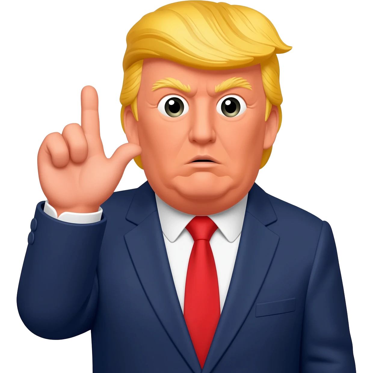 Trump with argument emoji