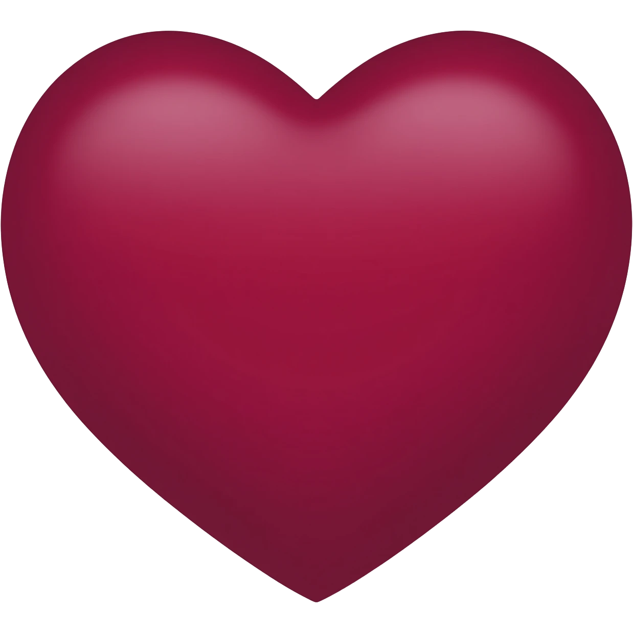 Burgundy heart emoji