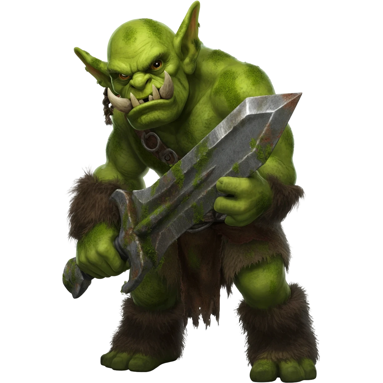 a Troll with a sword emoji