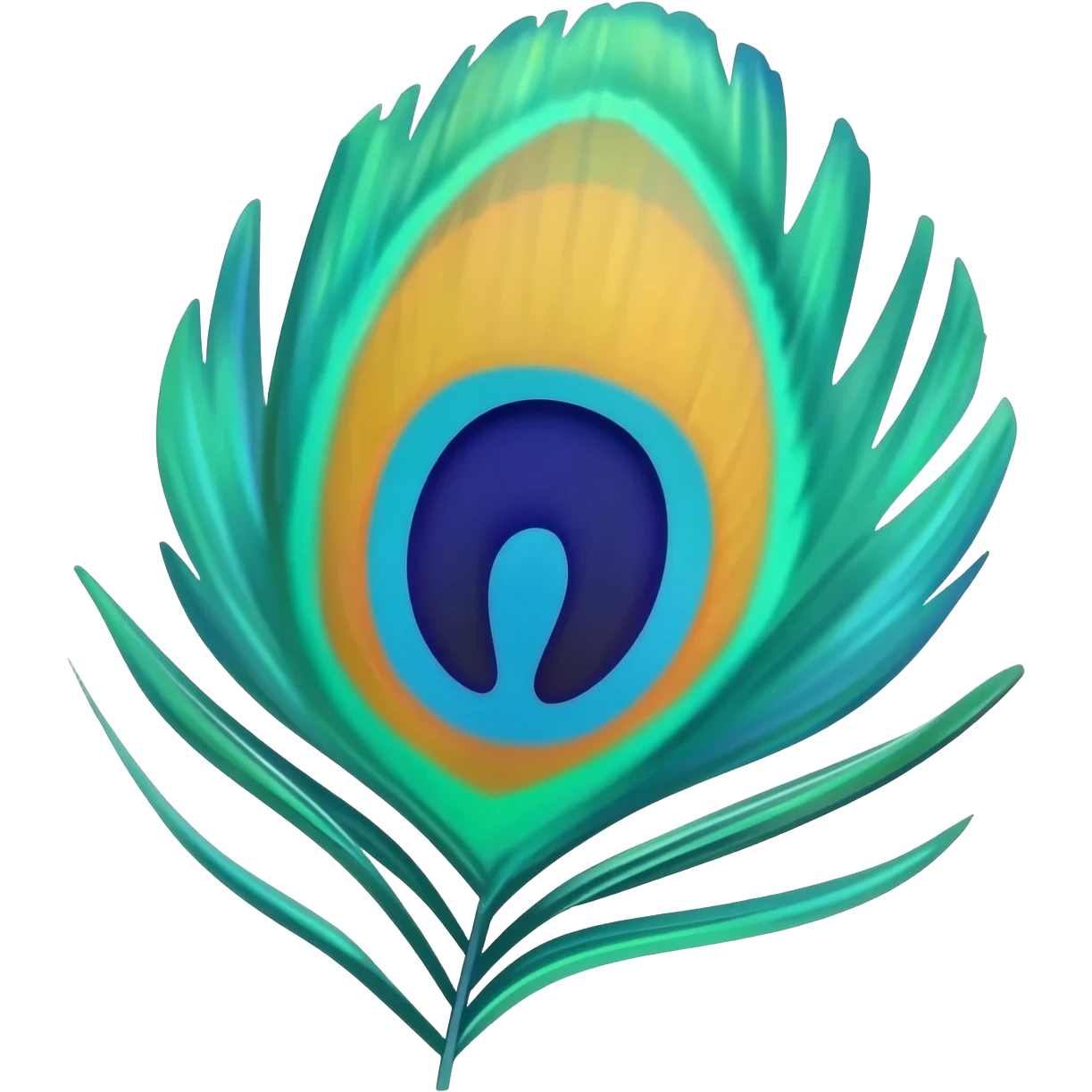 Peacock's feather emoji