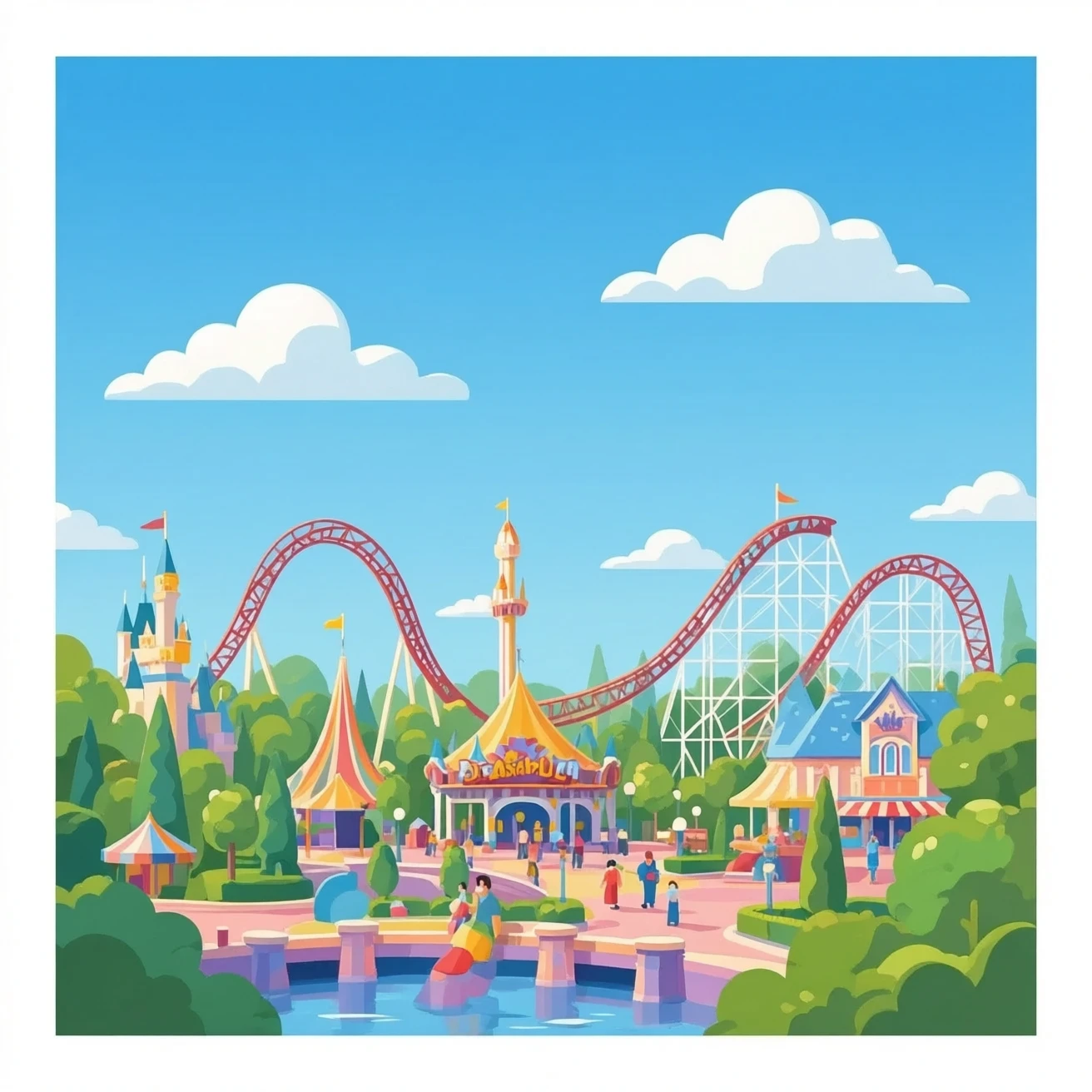 group outings to Disneyland and Six Flags emoji