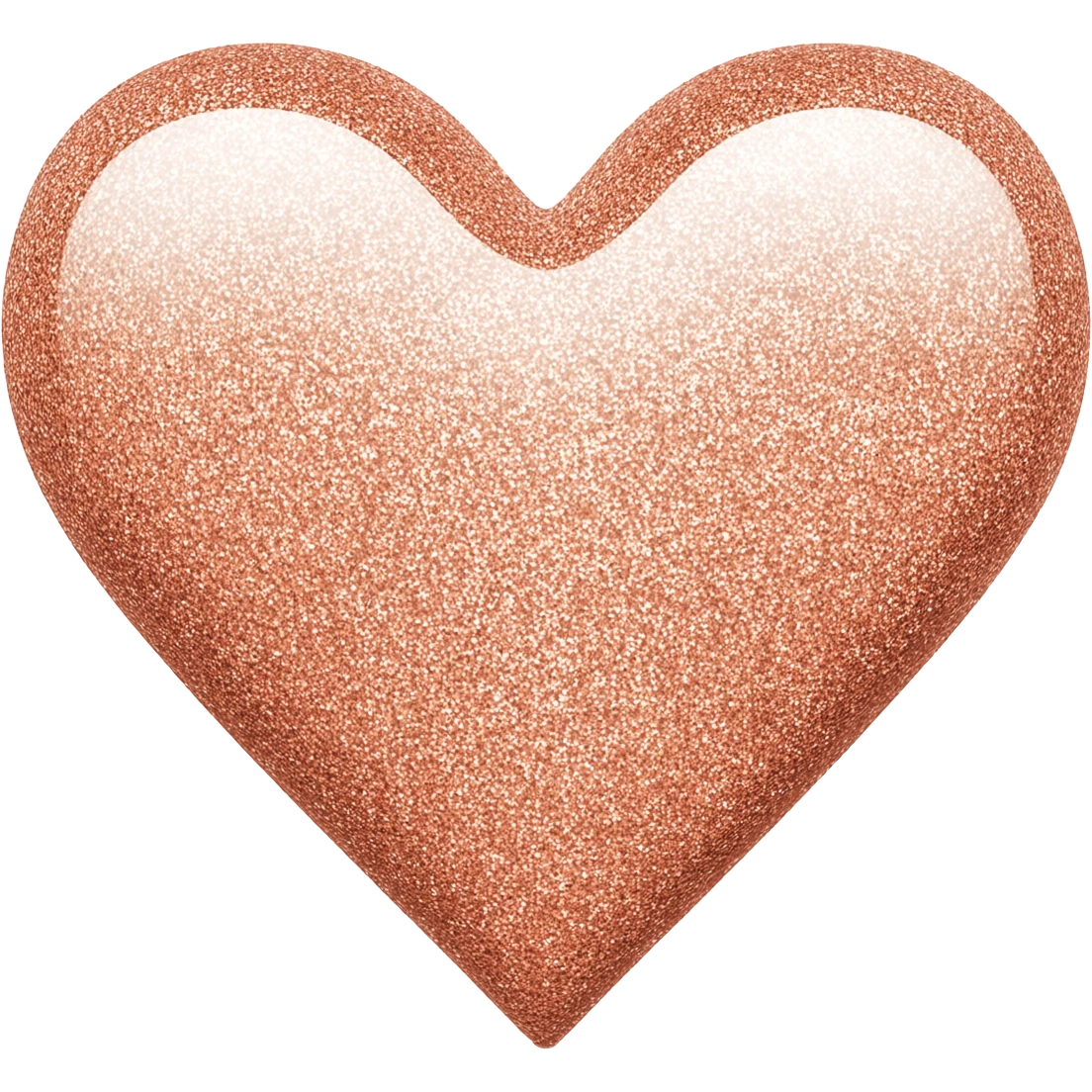 Rose gold heart emoji emoji