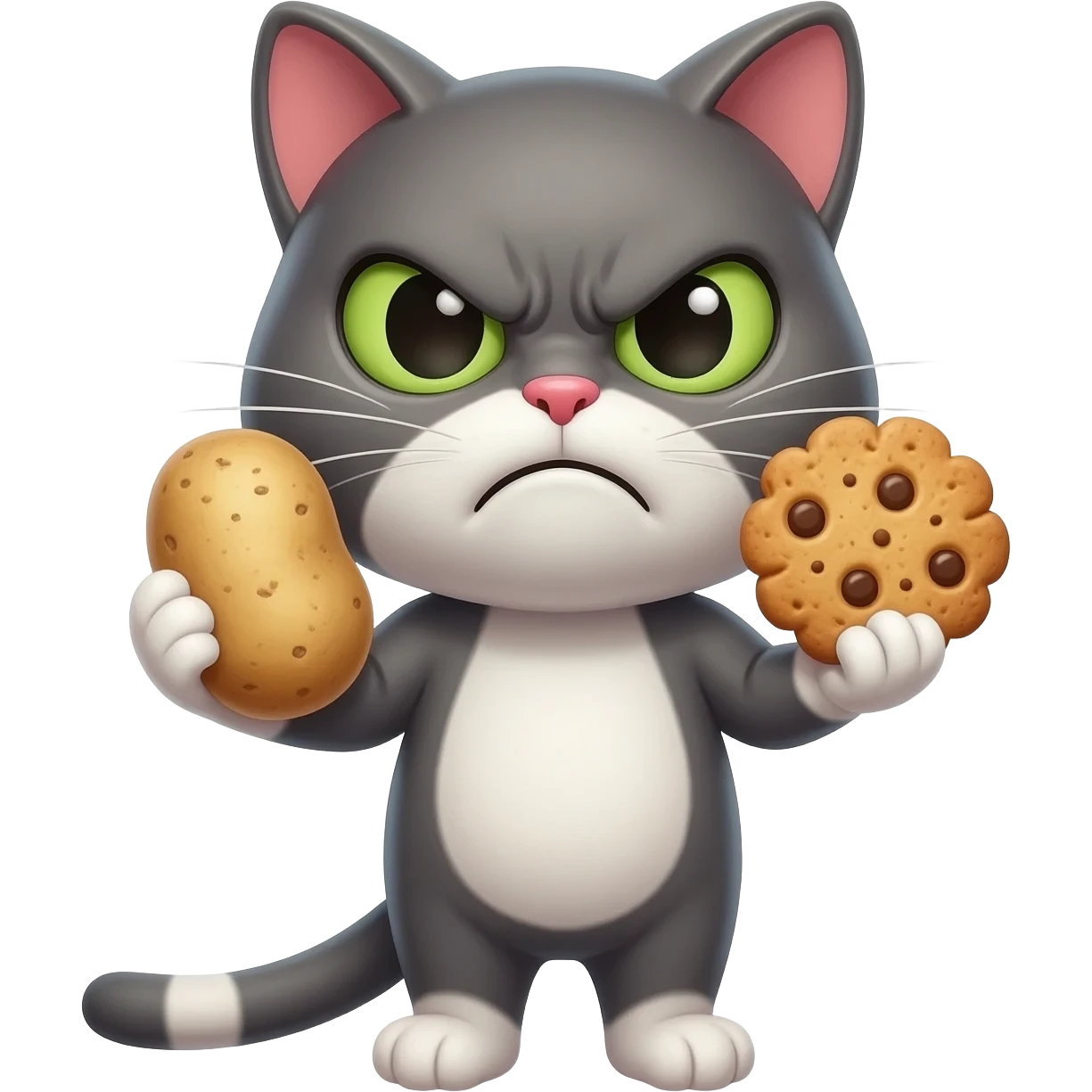 😾🥔🖕🏻🍪 emoji