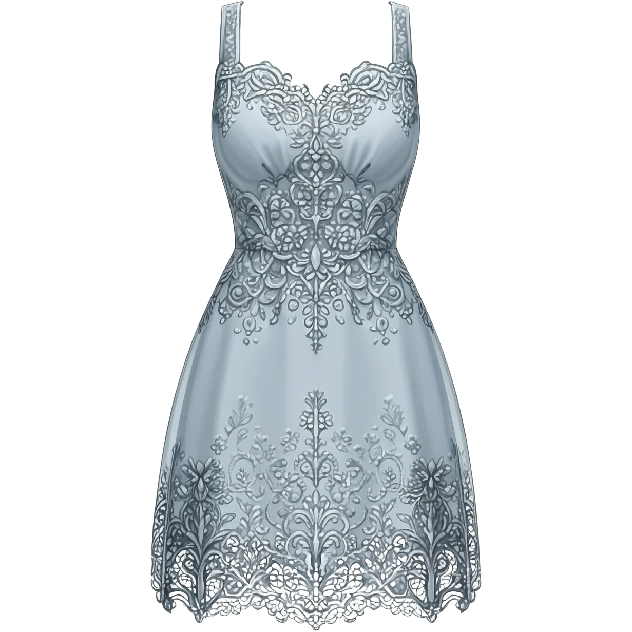 dress in liquid glass style emoji