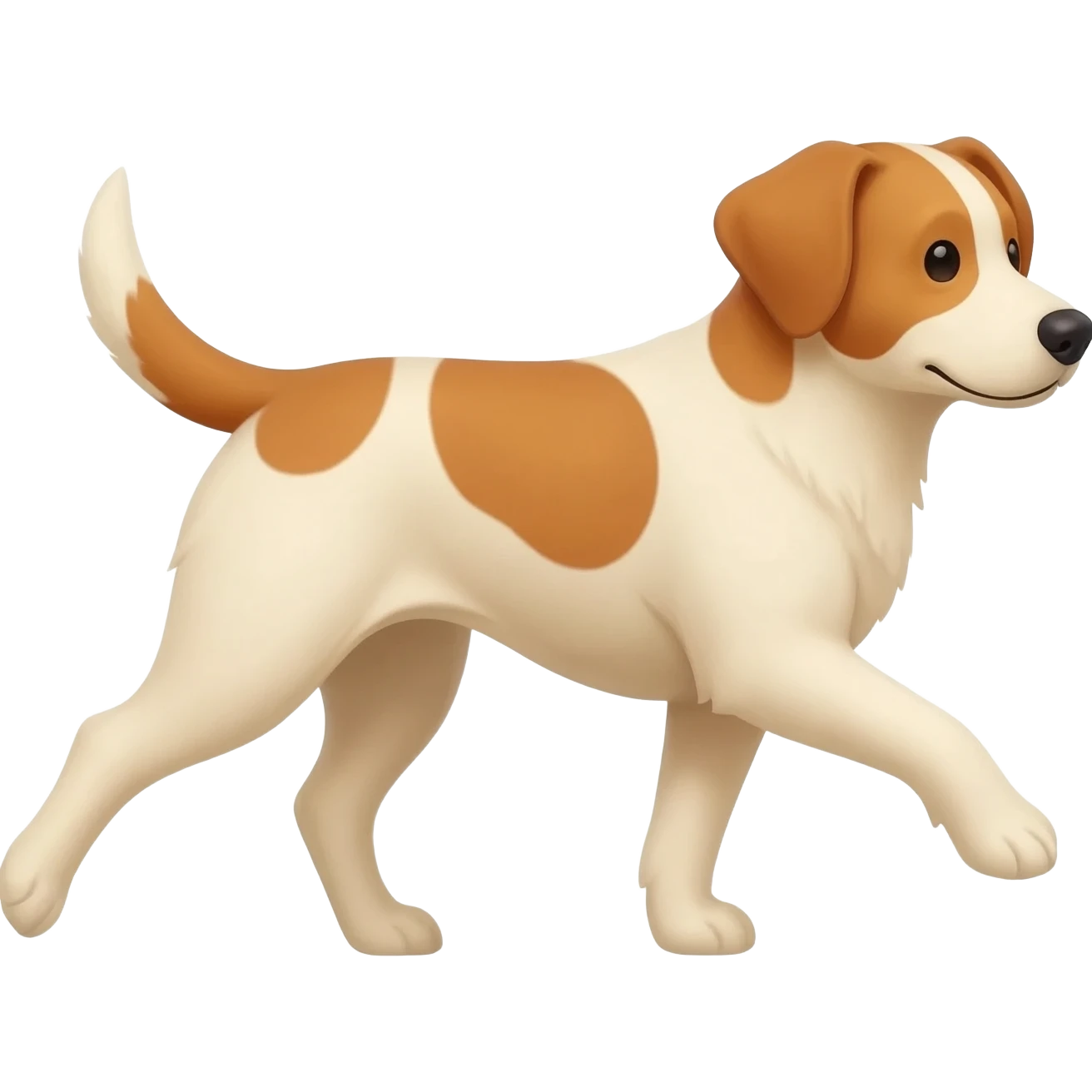 The dog is walking in the sun and this dog is very hot emoji