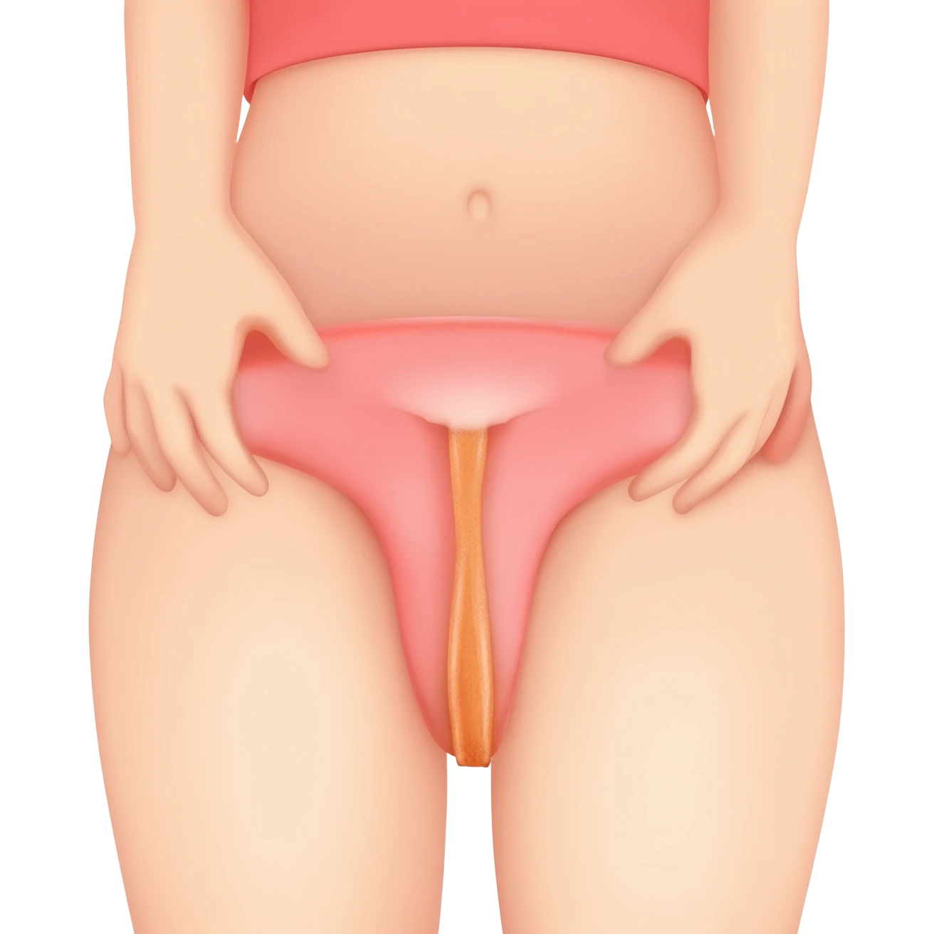 Girl with big boobs and vagina peeing emoji