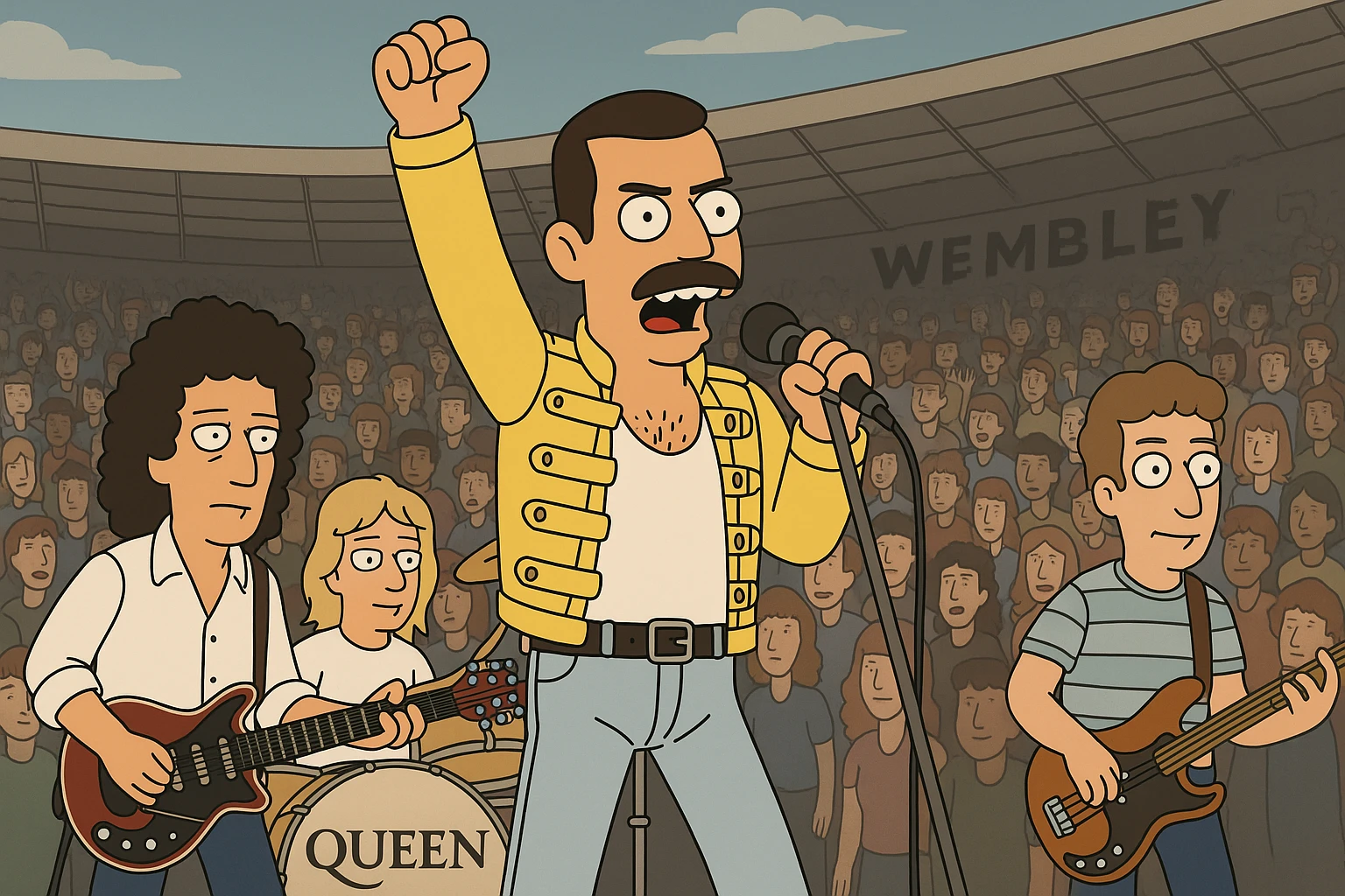 people lots of people Queen at Wembley  emoji