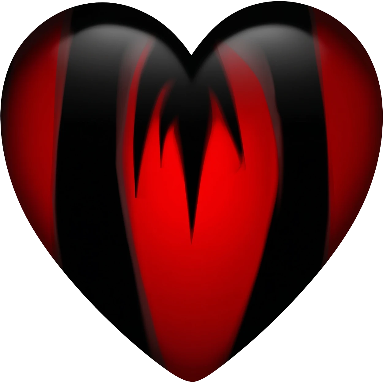Gothic black and red heart emoji