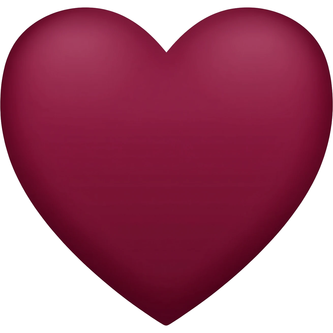 Bordo heart emoji