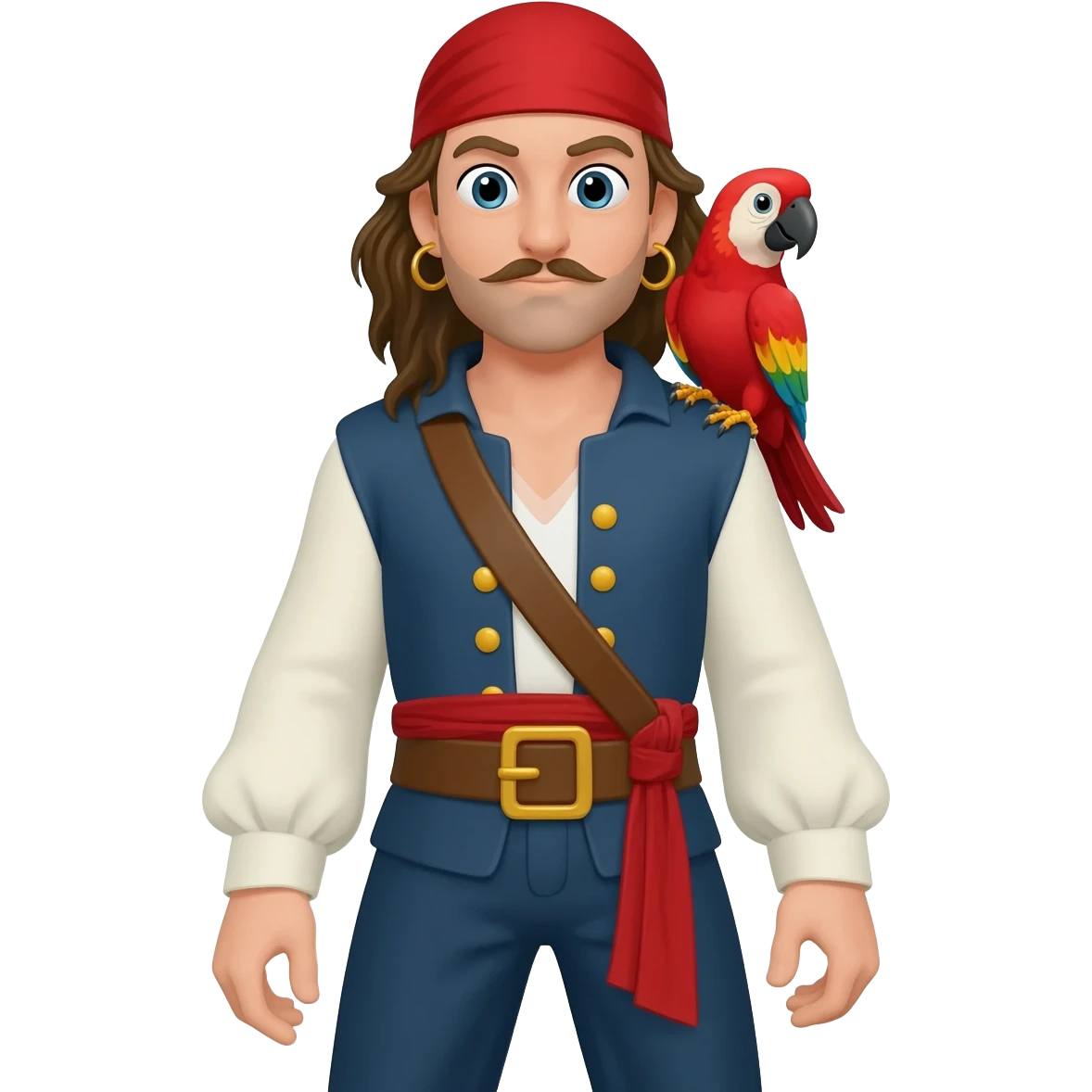 pirate and parrot emoji