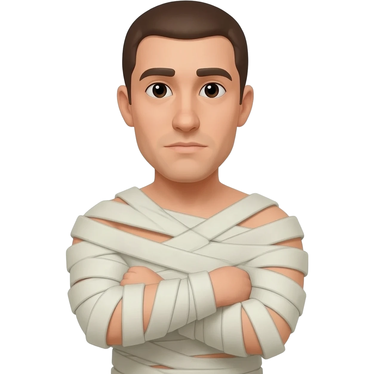 straitjacket make the arms cross emoji