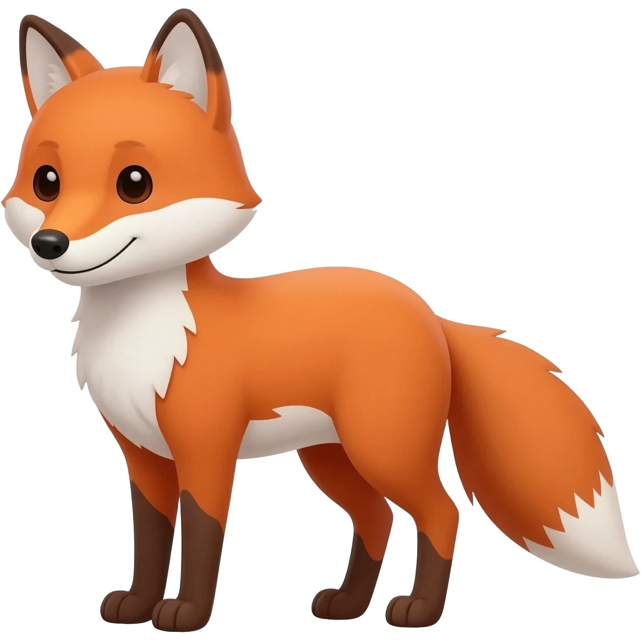 A full body fox emoji 🦊 emoji