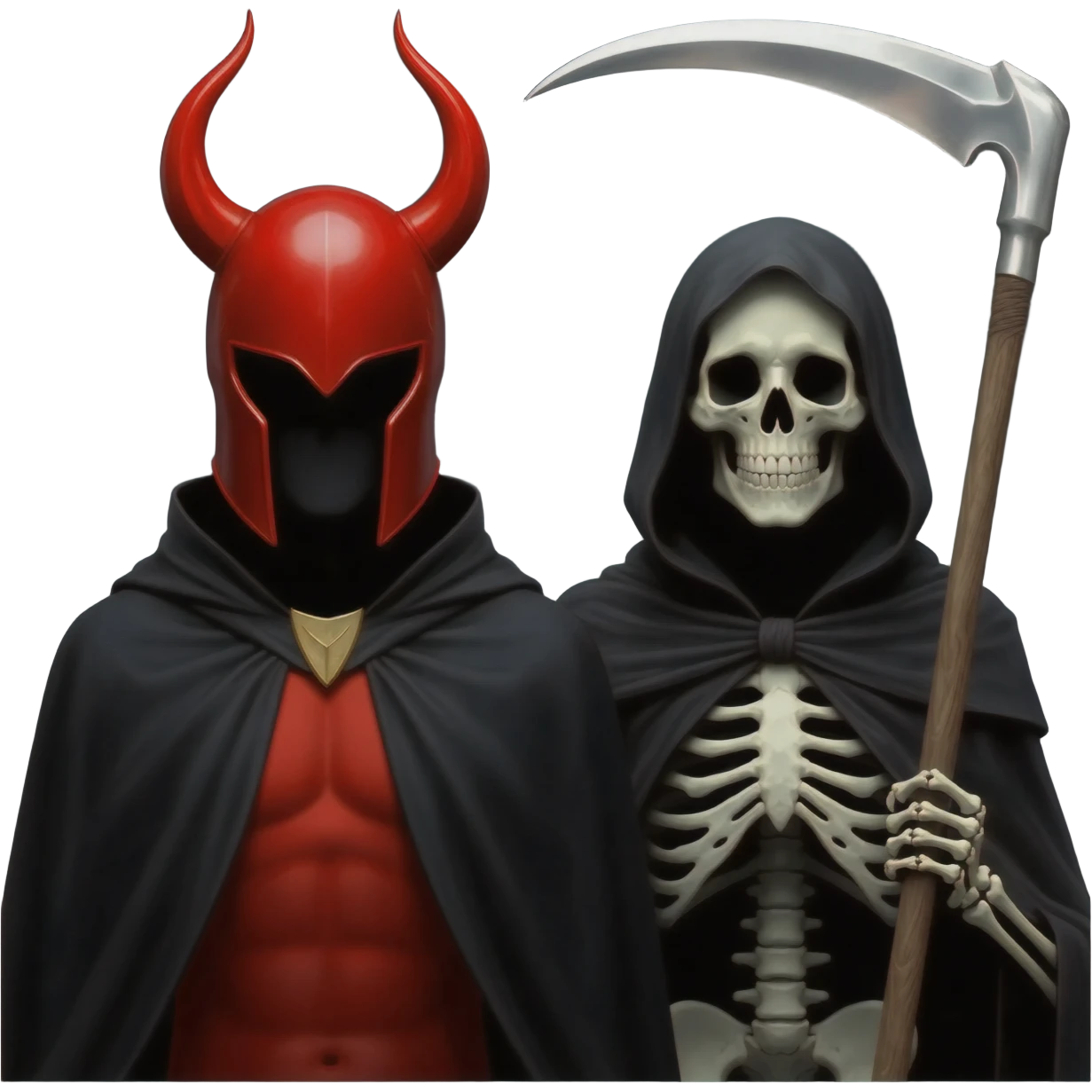 the devil and death and opscure emoji