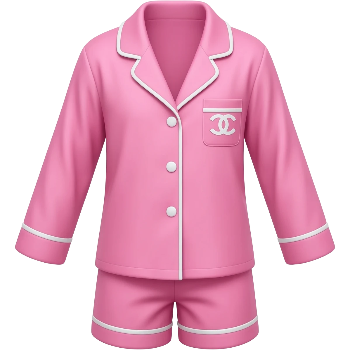 תיצור לי בבקשה פיג׳מה של שאנל יפה וצבע ורוד emoji