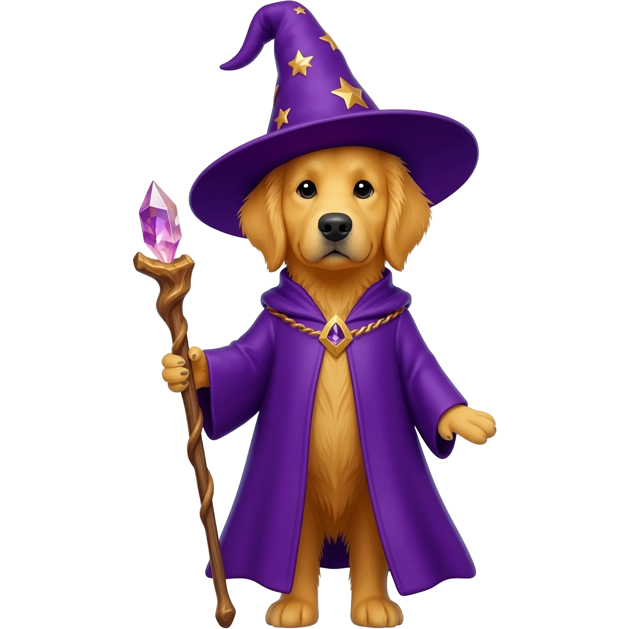 Dog wizard emoji