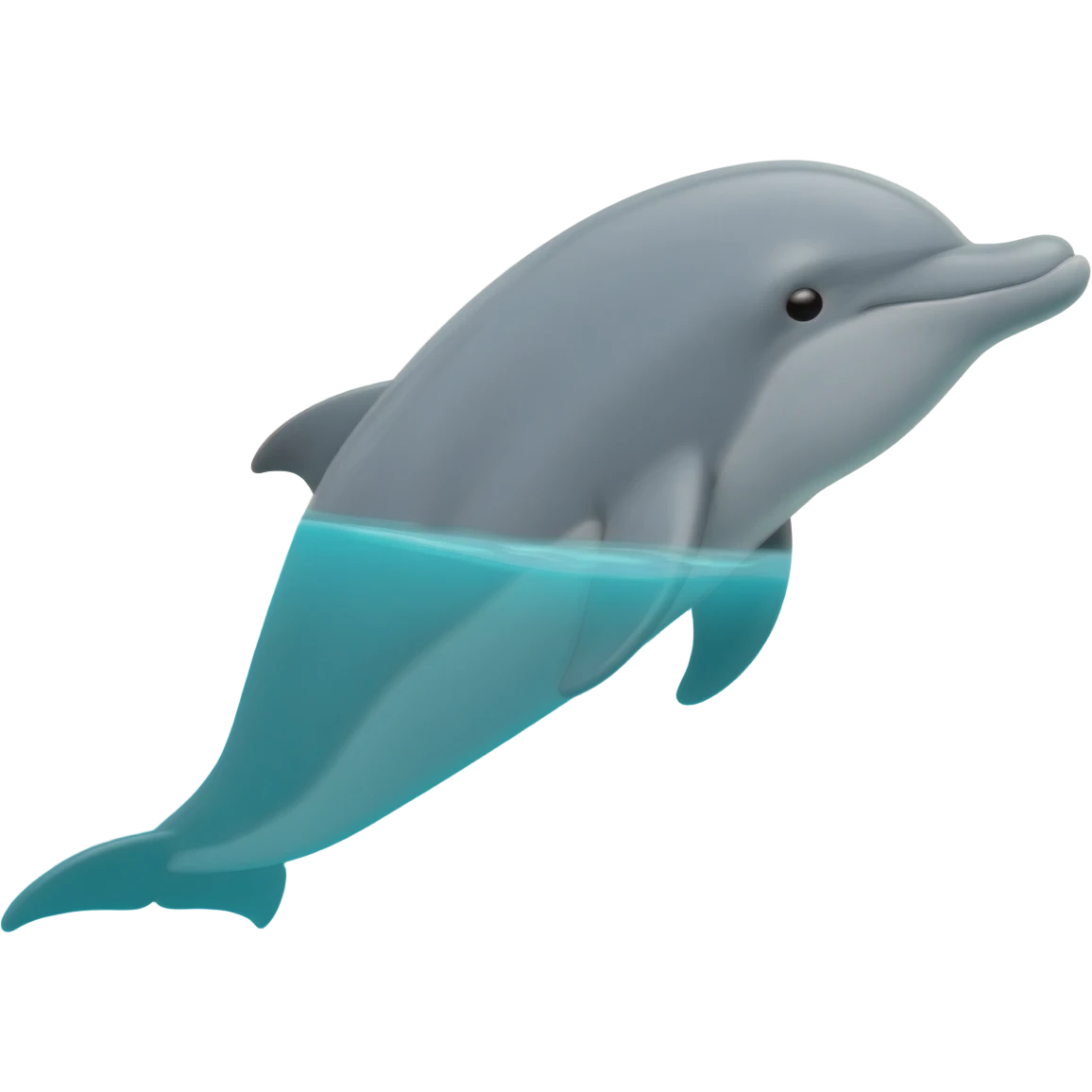 Laughing dolphin emoji
