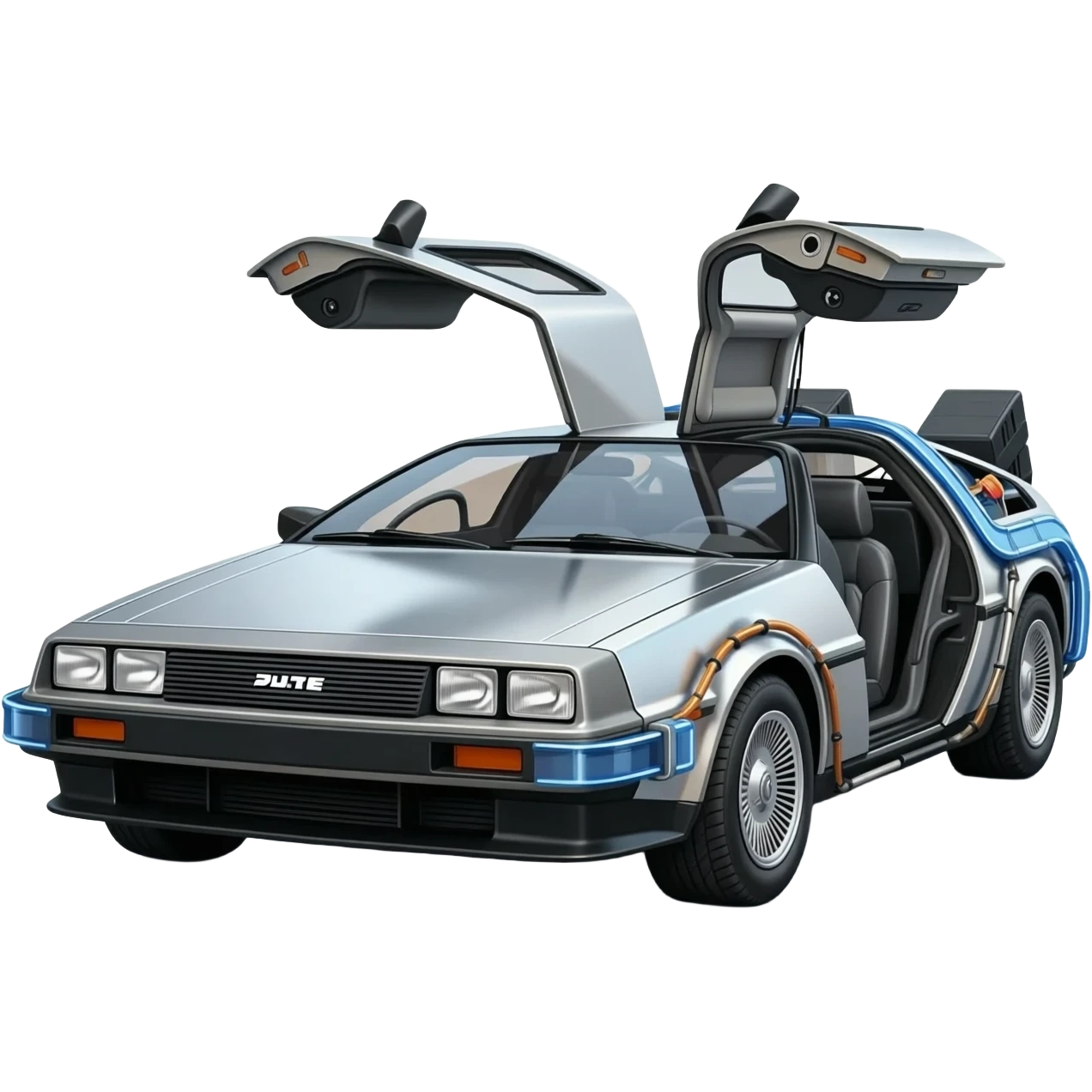 DeLorean Time Machine from Back to the Future emoji