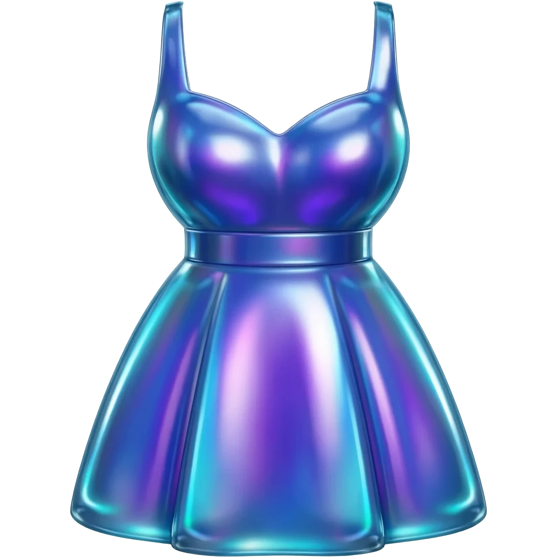 Samsung version of emoji dress in liquid glass style emoji