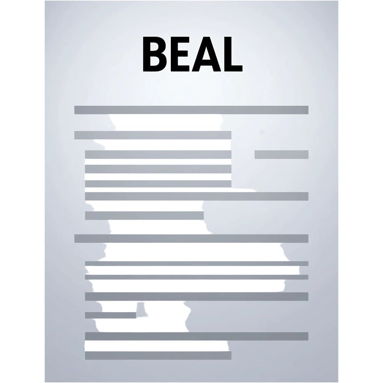 Exams paper with title "BEAL" emoji