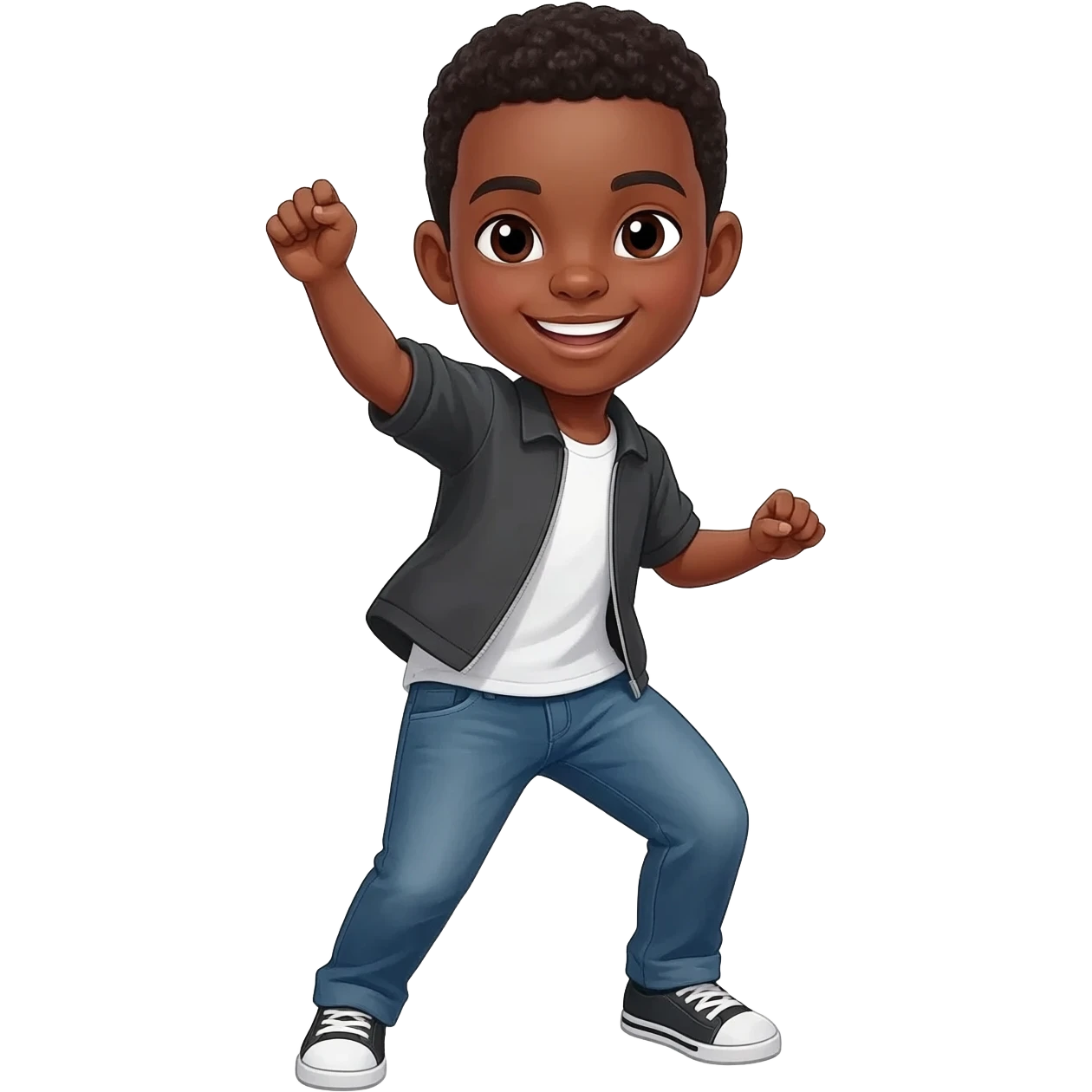 Black boy dancing emoji