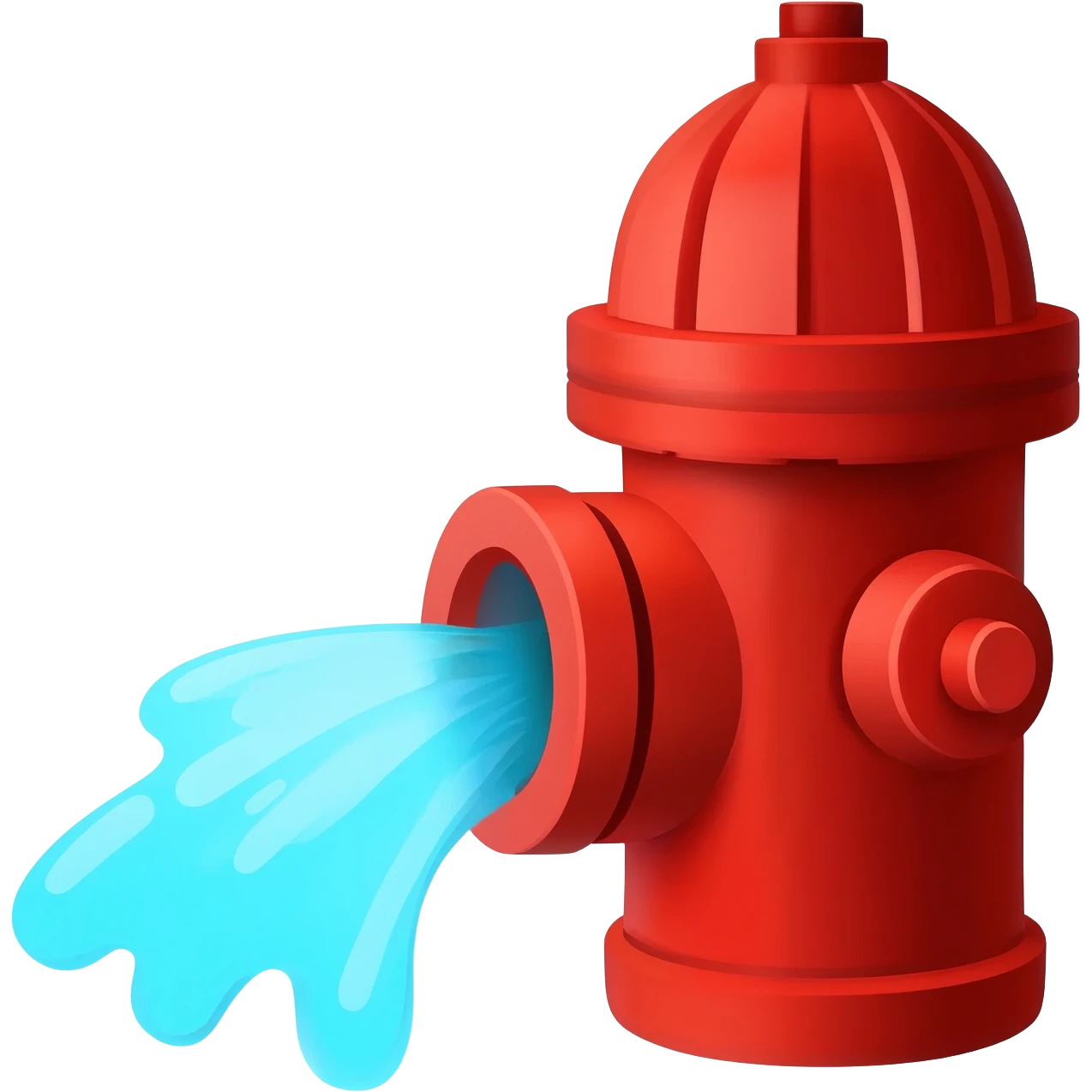 fire hydrant with water flowing out emoji