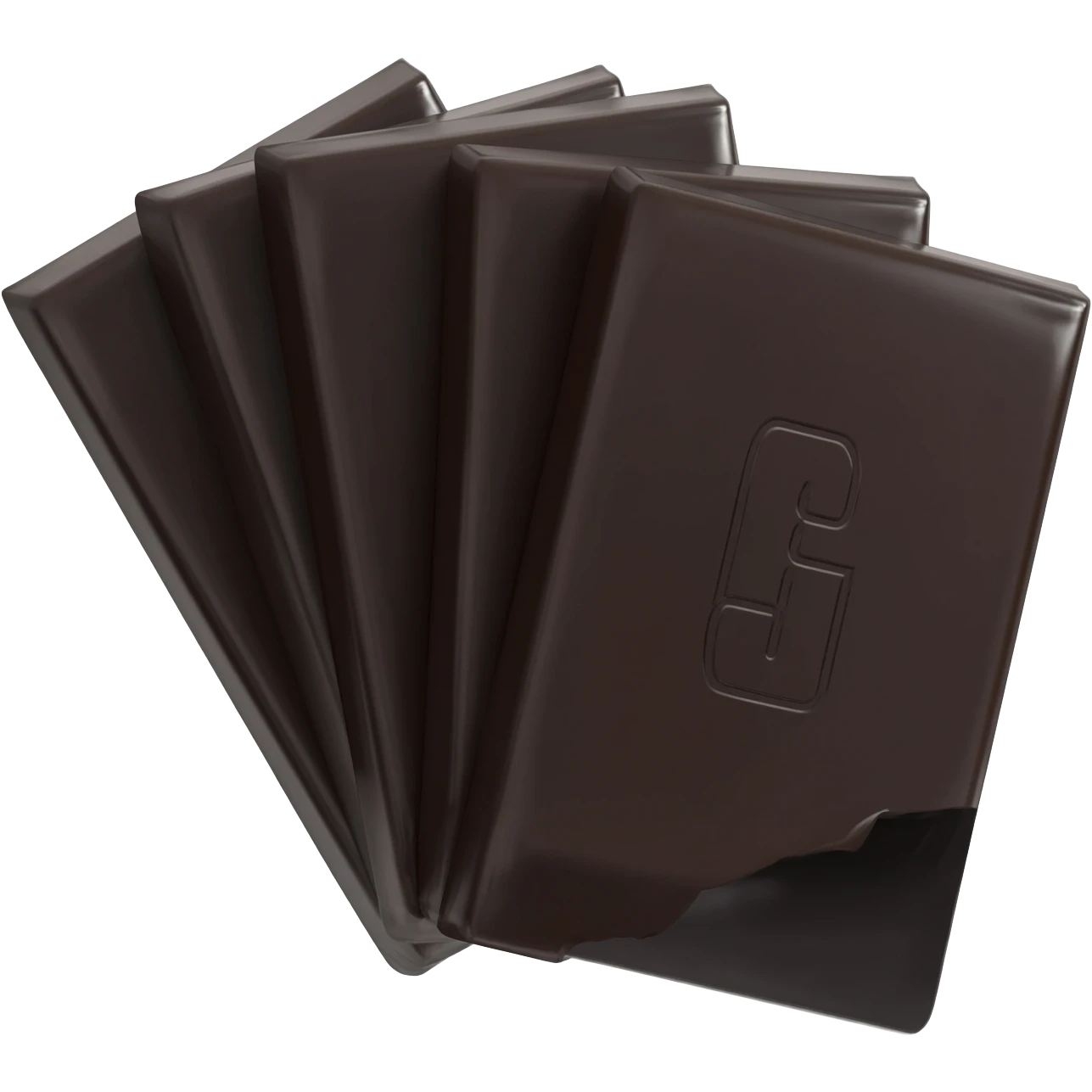 A pack of Dark Chocolate emoji