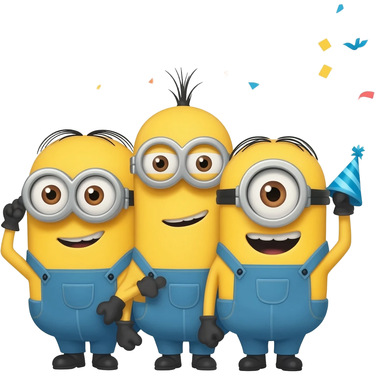 Tous les minions en train de faire la fete emoji