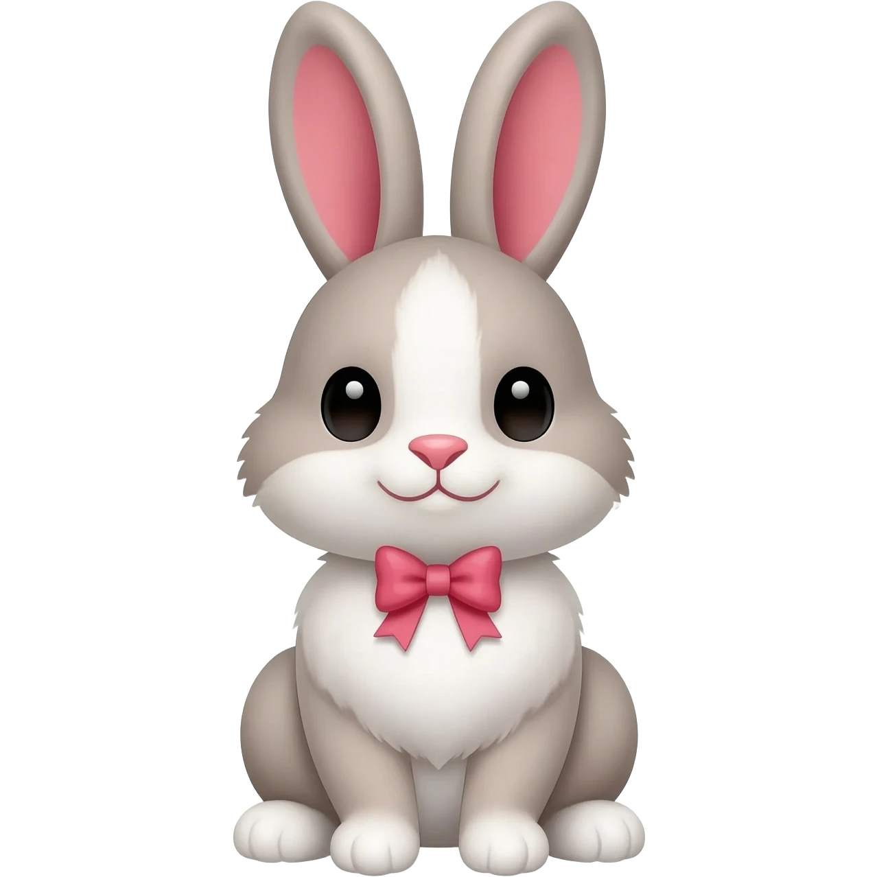 зайчик с бантиком как эмодзи emoji