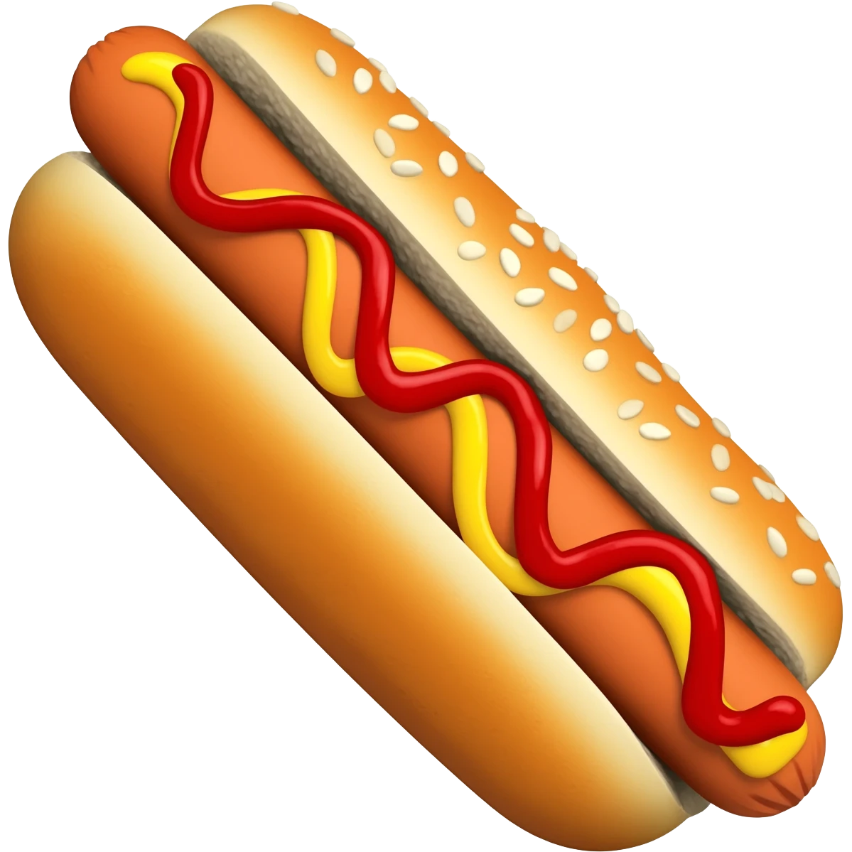 Hot dog emoji