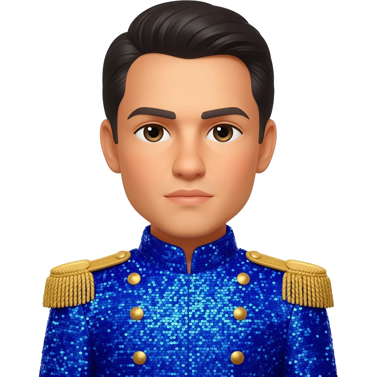 Agustín I of Mexico with blue sequin outfit emoji