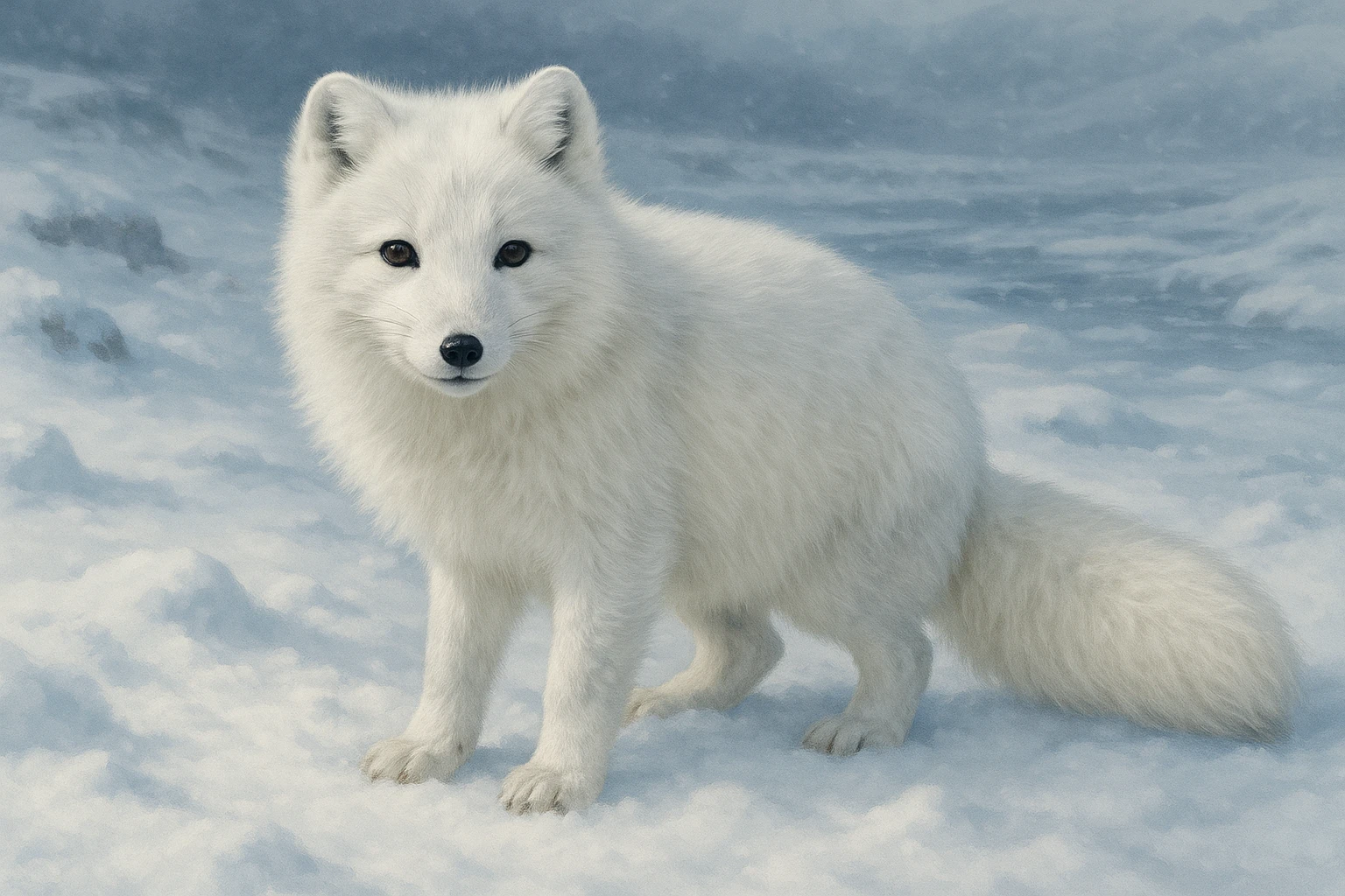 Arctic fox emoji
