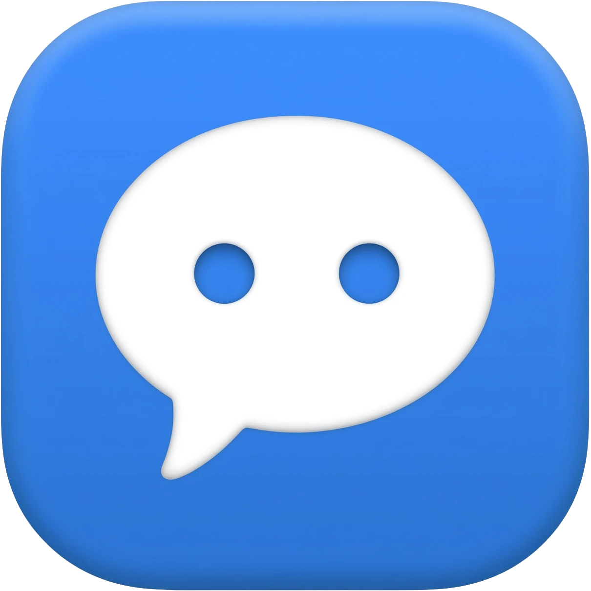 white facebook messenger emoji