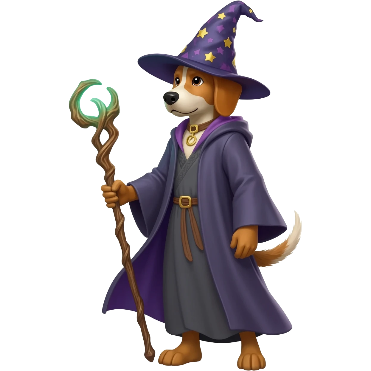 Dog wizard emoji