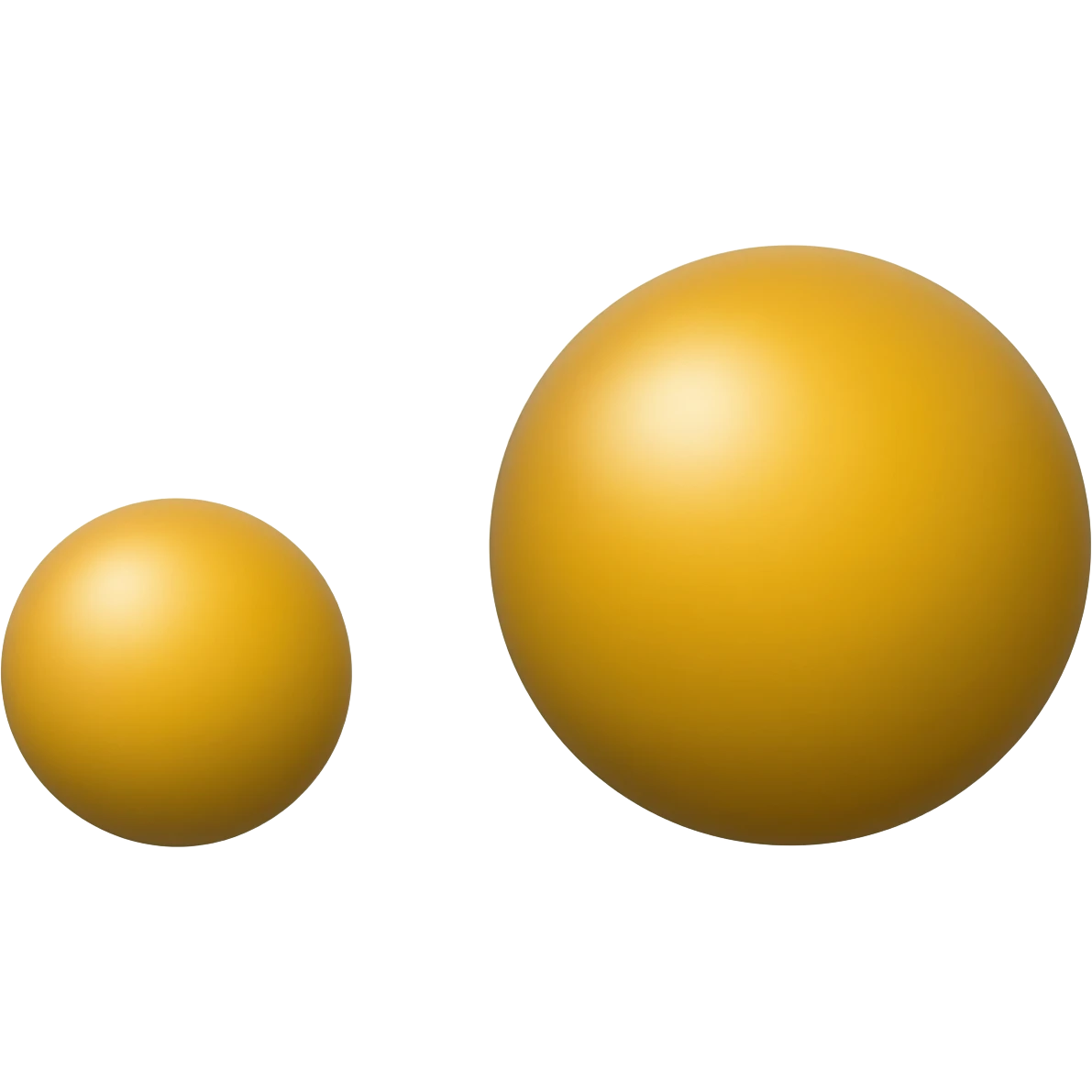 small ball big ball in one picture emoji