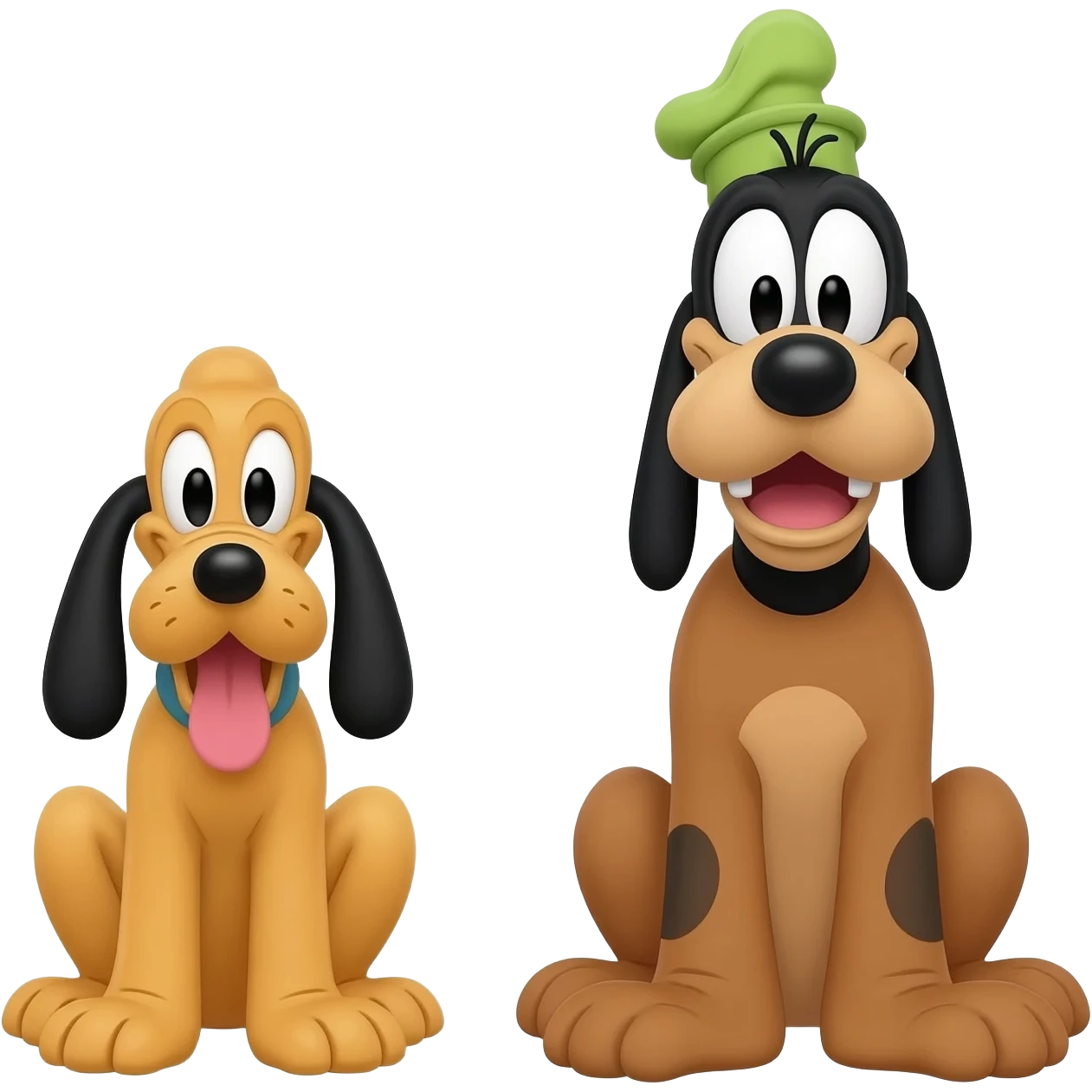 Pluto Dog & Goofy Dog emoji