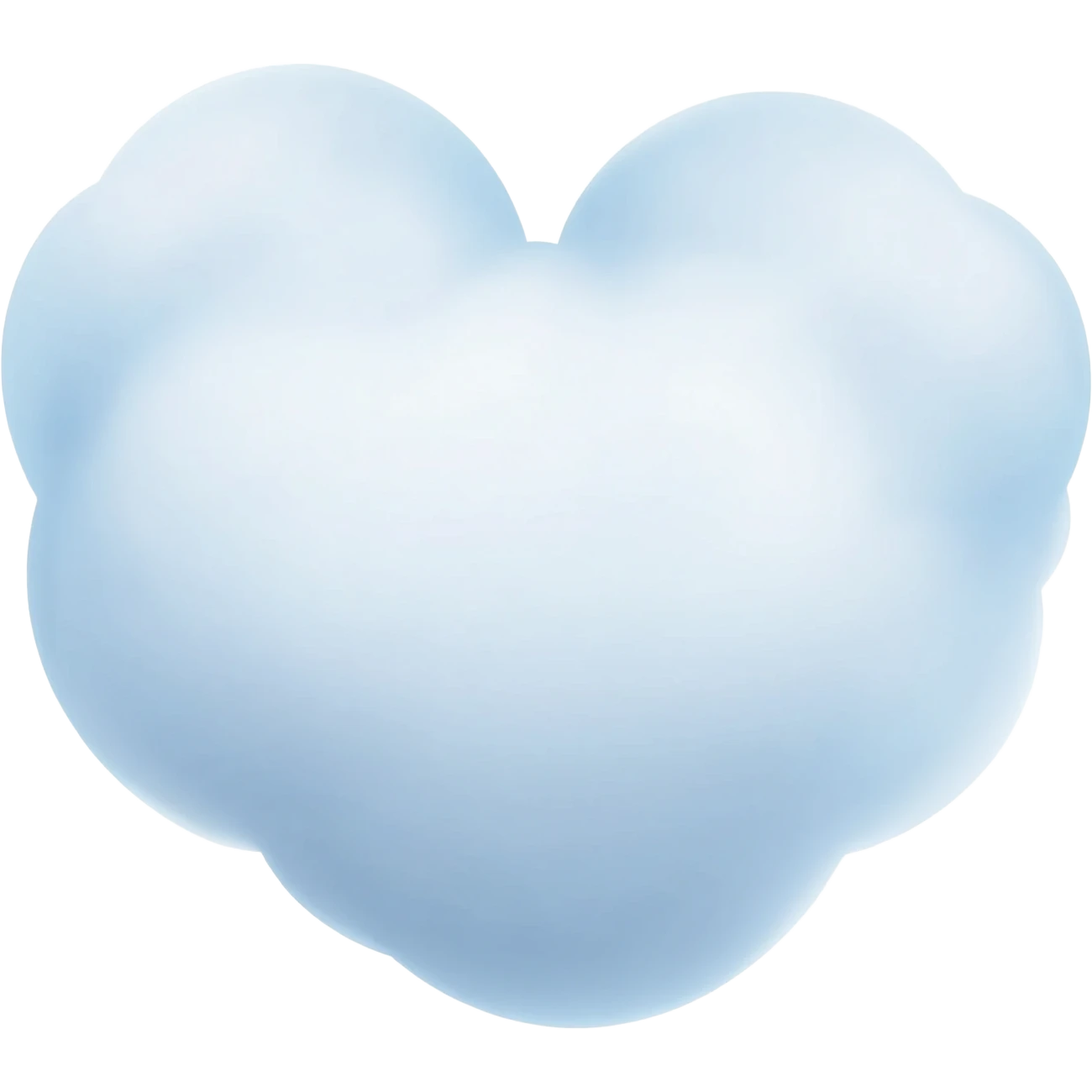 38. soft cloud heart emoji