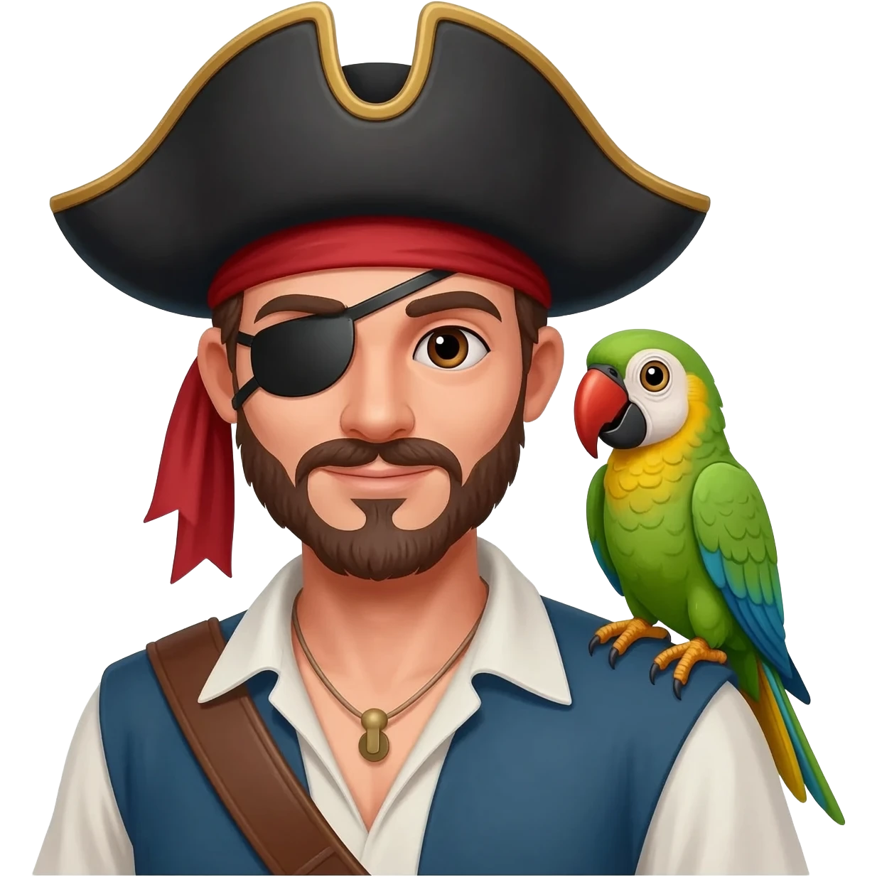 pirate and parrot emoji