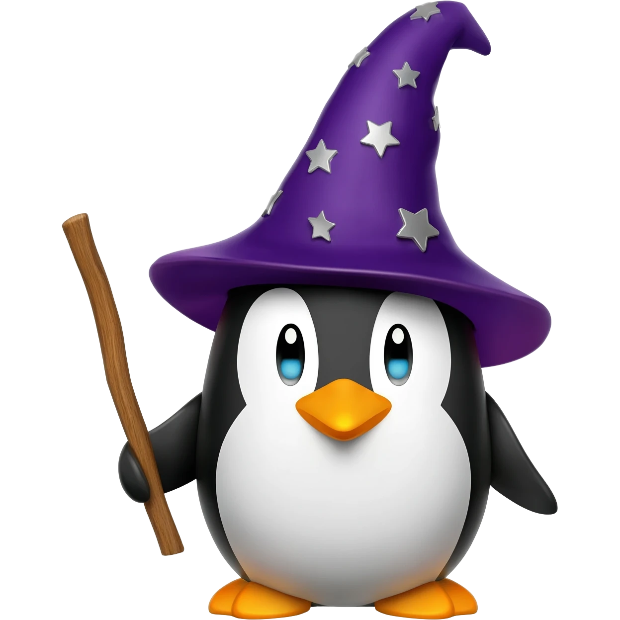 Penguin Wizard emoji