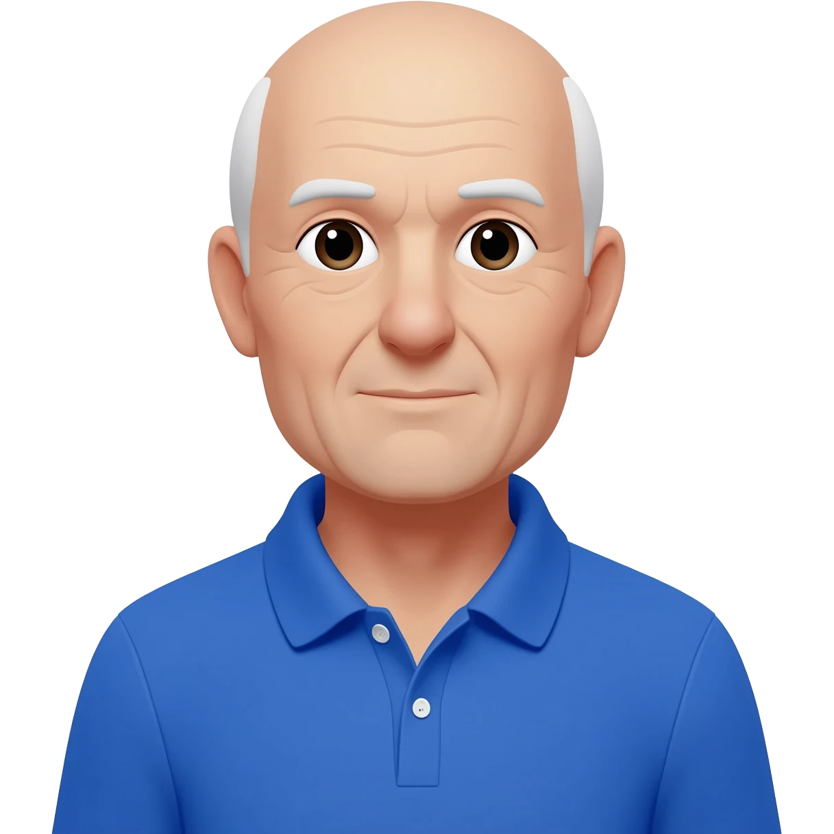 grandpa, tall, little to no grey hair, polo shirt emoji