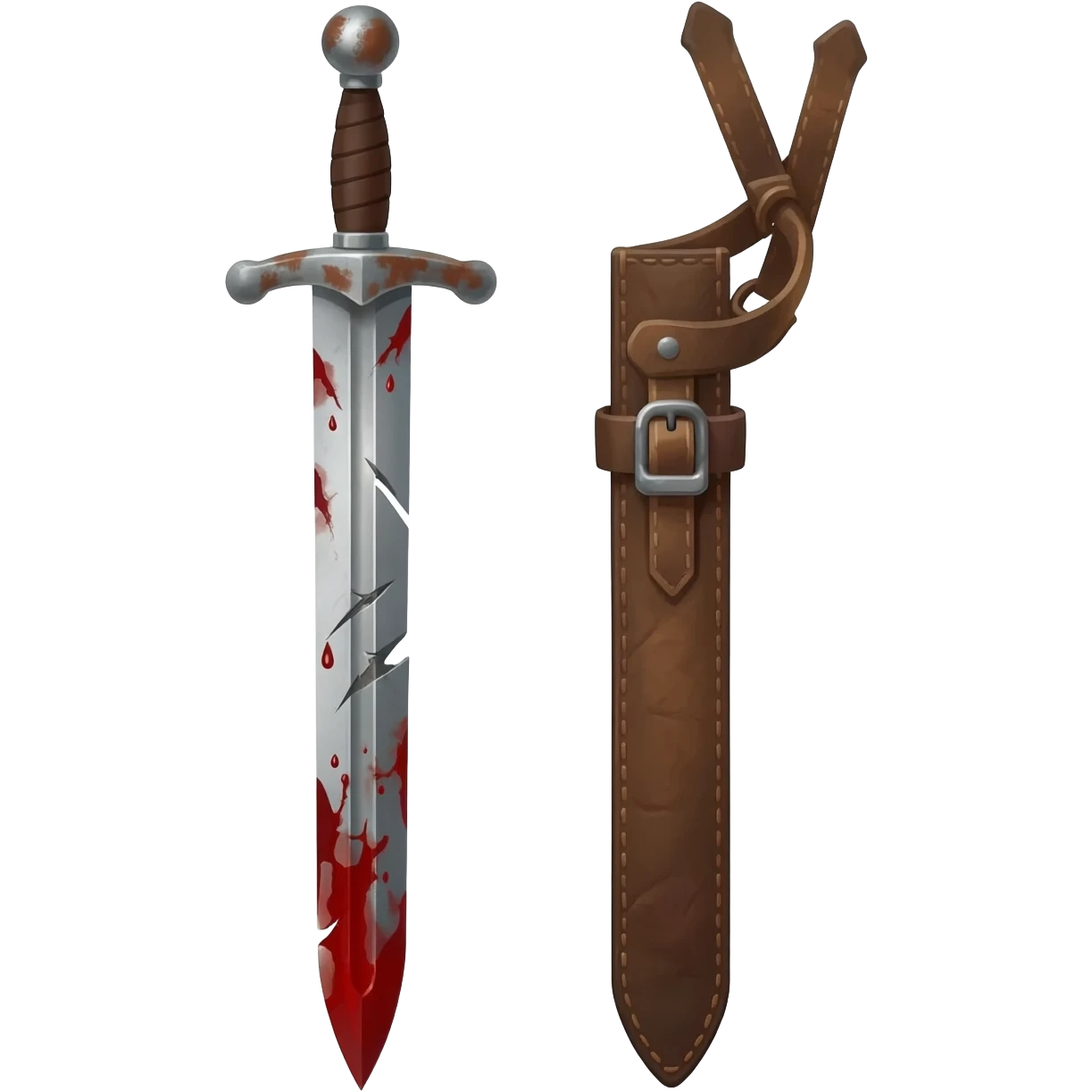 sword with blood emoji