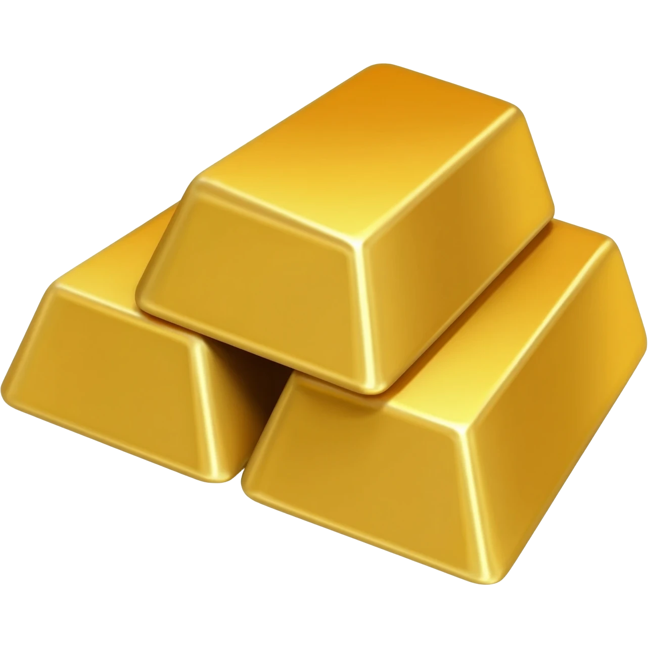 cartoon gold bars emoji